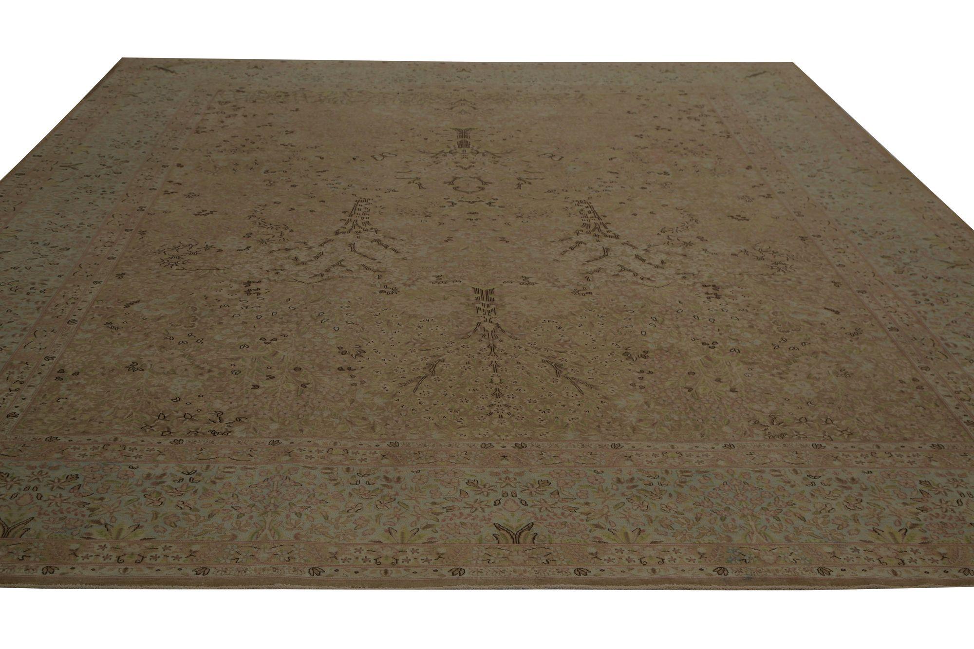 Iracheno Tappeti persiani Kerman - Design marrone in lana - 96888 in vendita