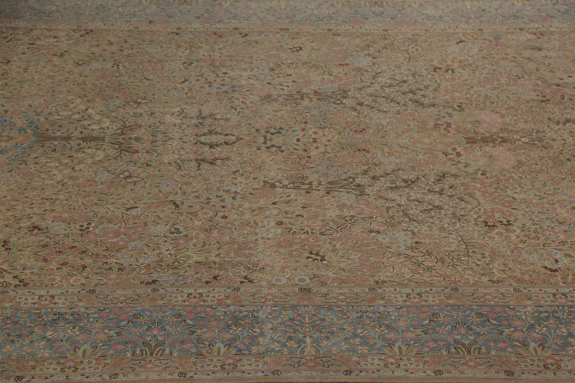Persische Kerman-Teppiche - Wolle Rosa Design - 97218 (20. Jahrhundert) im Angebot