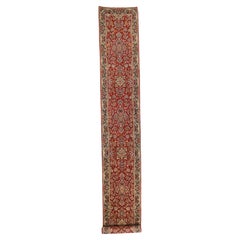 Alfombra Persa Kerman Circa 1910 - Lana Azul Marrón Diseño Marfil - 75498