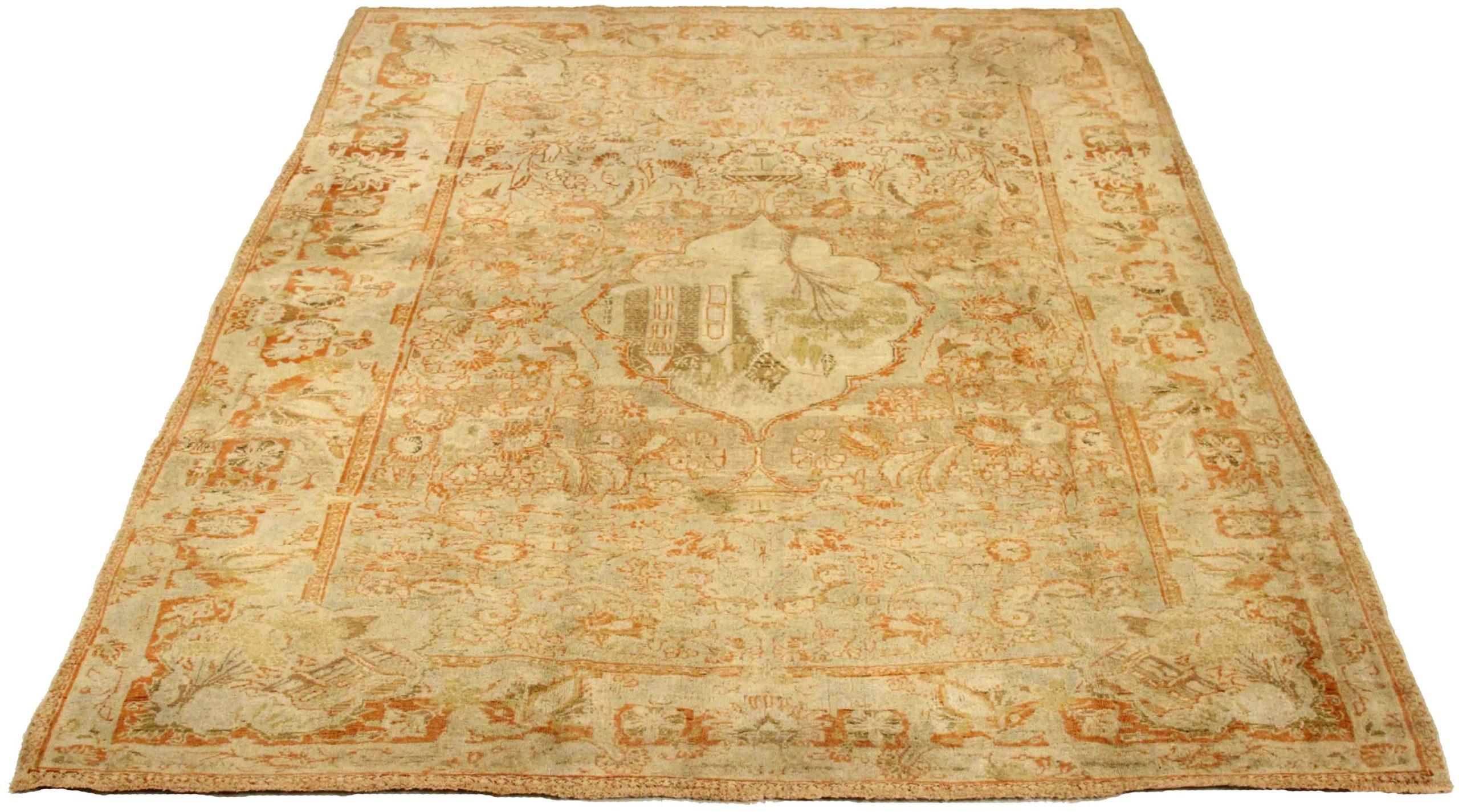 Discover the elegance of Persian Kermanshah featuring Small Rug in Circa 1910. Designed with Wool and IvoryRed, this exclusive design is perfect for enhancing your space.