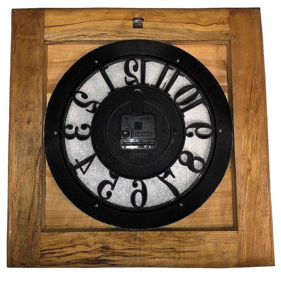 Persian Khatam Kari Marquetry Inlaid Mosaic Square Wood Wall Clock For Sale 4