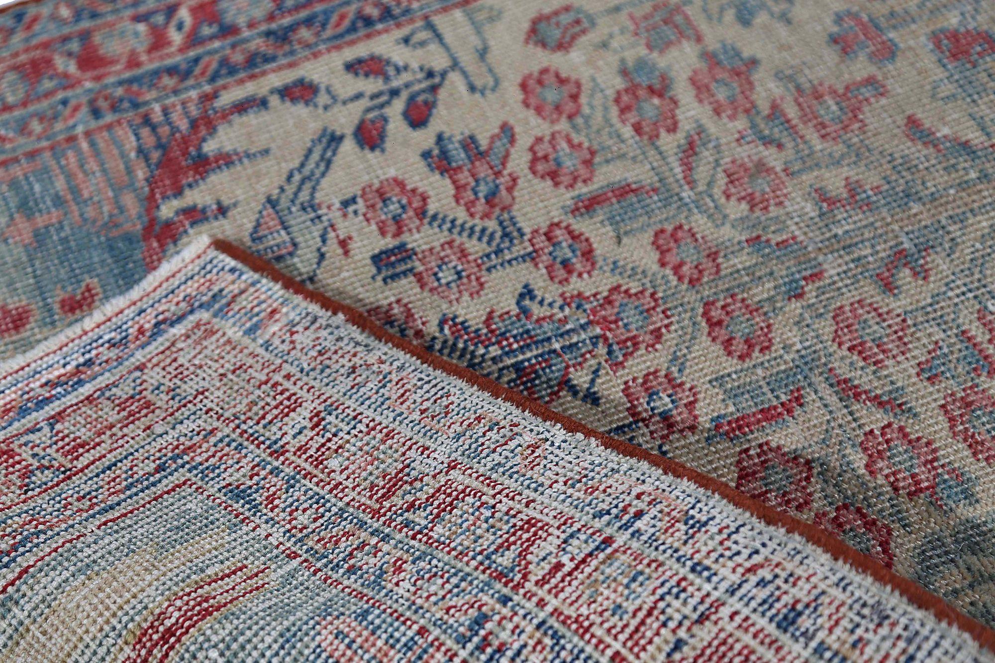 Persischer Khoi Small Teppich - Wolle Elfenbein Design - 97046 (Irakisch) im Angebot