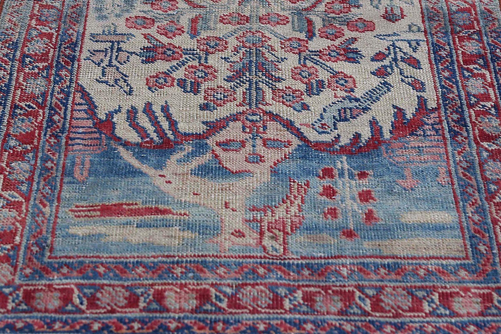 Persischer Khoi Small Teppich - Wolle Elfenbein Design - 97047 (Irakisch) im Angebot