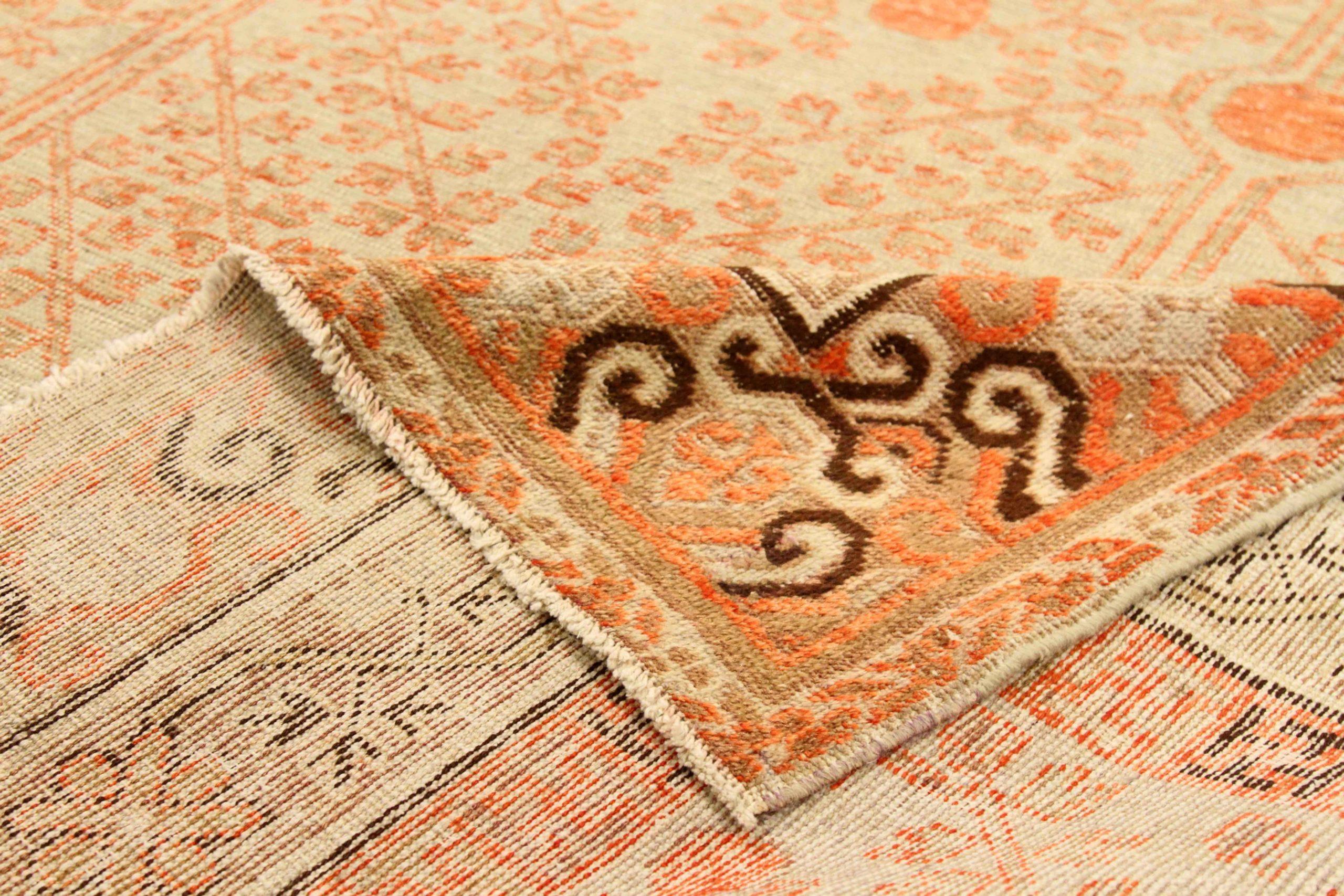 Alfombras Persas Khotan - Lana Diseño Rojo Marfil - 75590 siglo XX en venta