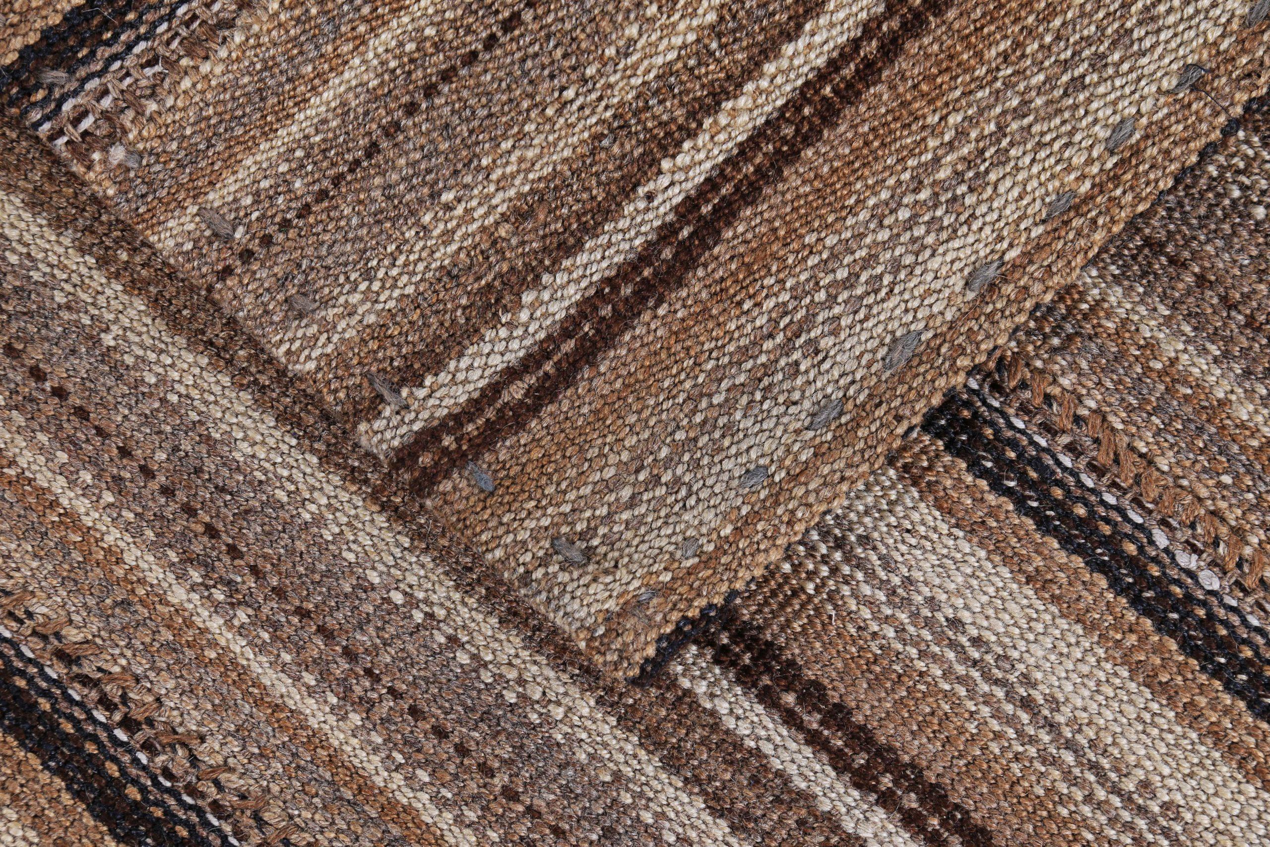 Persische Kilim Teppiche - Wolle Braun Elfenbein Design - 89522 (20. Jahrhundert) im Angebot