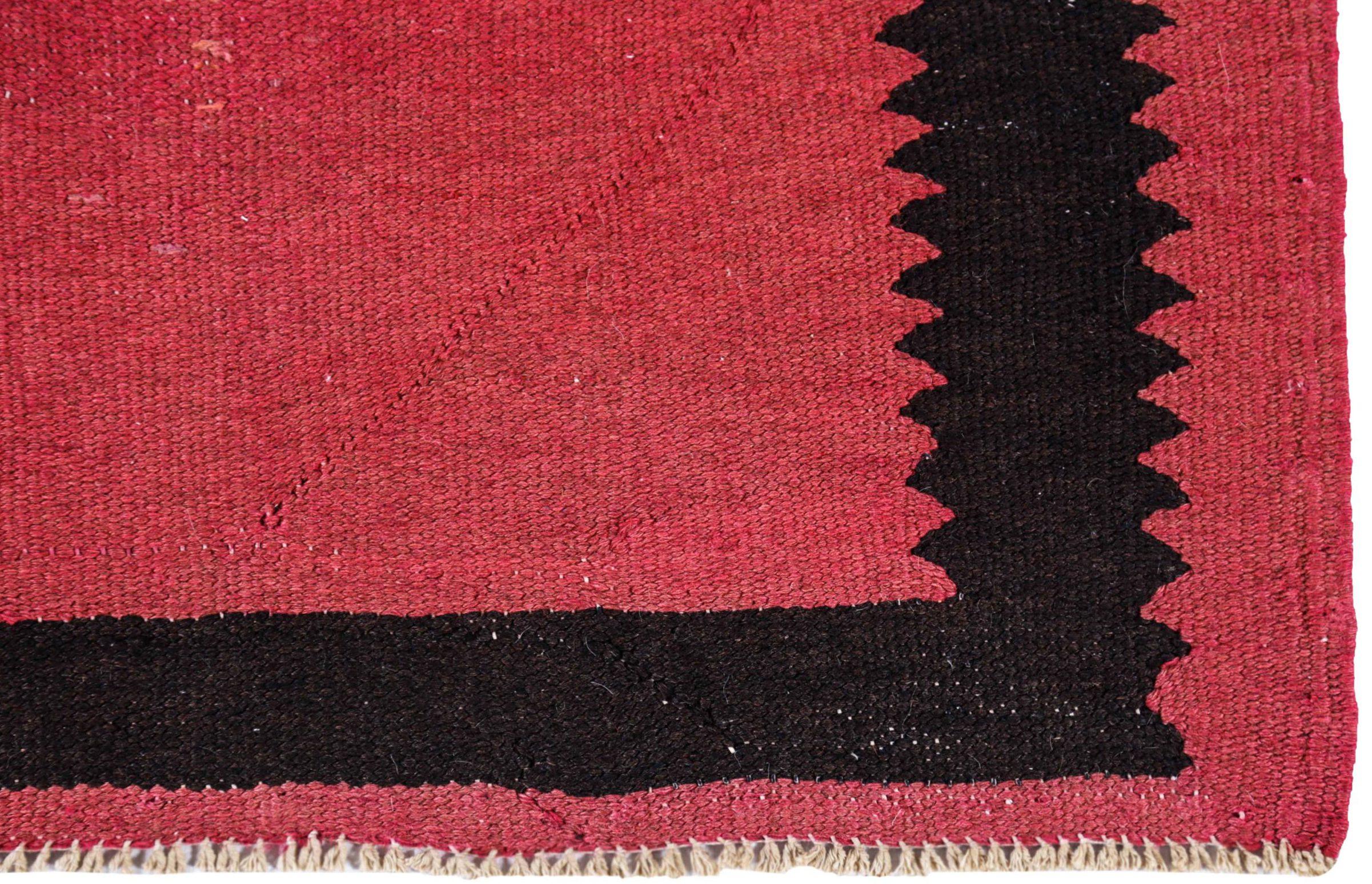 Persische Kelim-Teppiche um 1910 - Wolle Schwarz Orange Rosa Design - 91490 (20. Jahrhundert) im Angebot