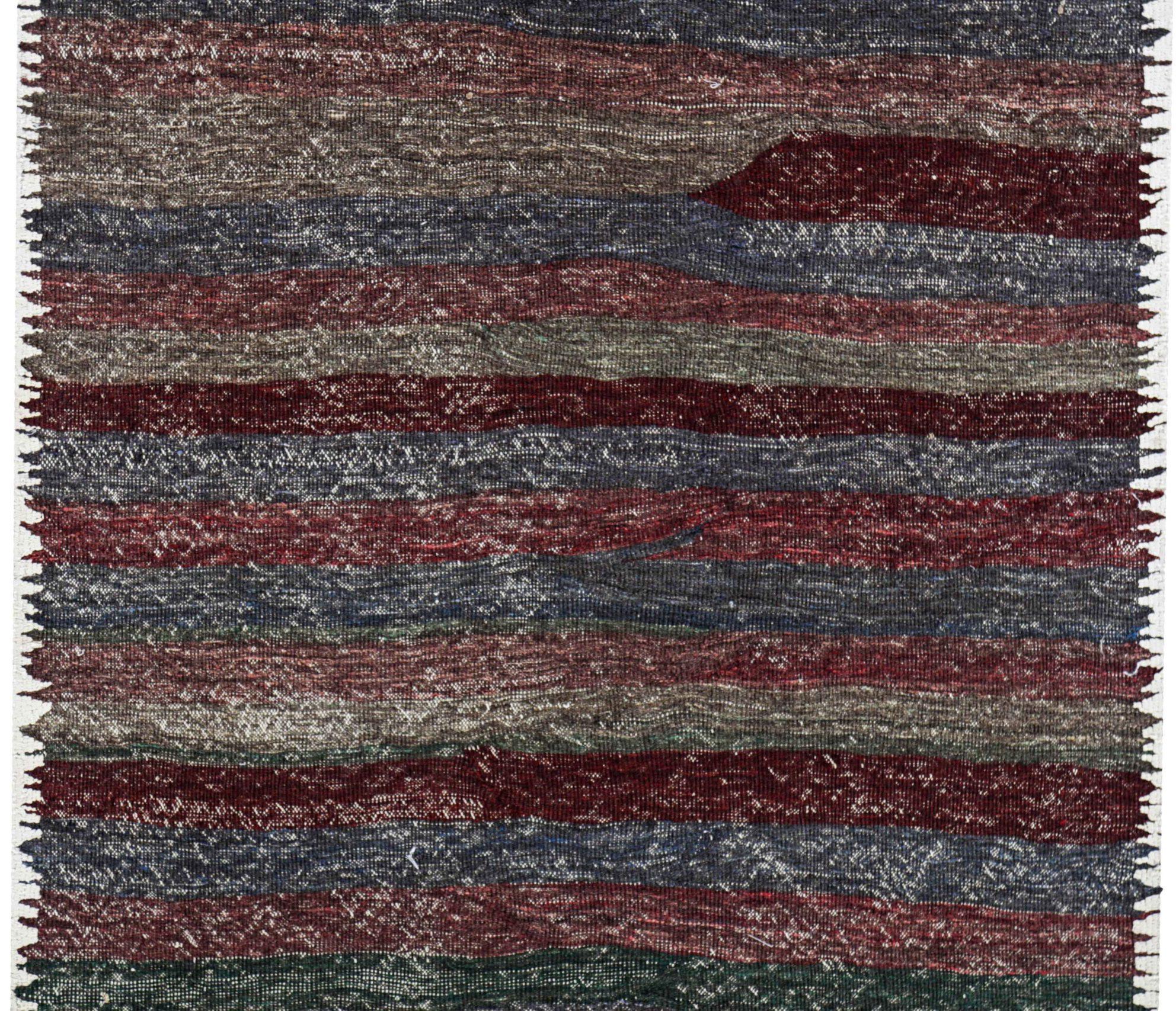 Persische Kilim Area Rugs CIRCA 1910 - Wolle Blau Braun Grau Rot Design - 91293 (Asiatisch) im Angebot
