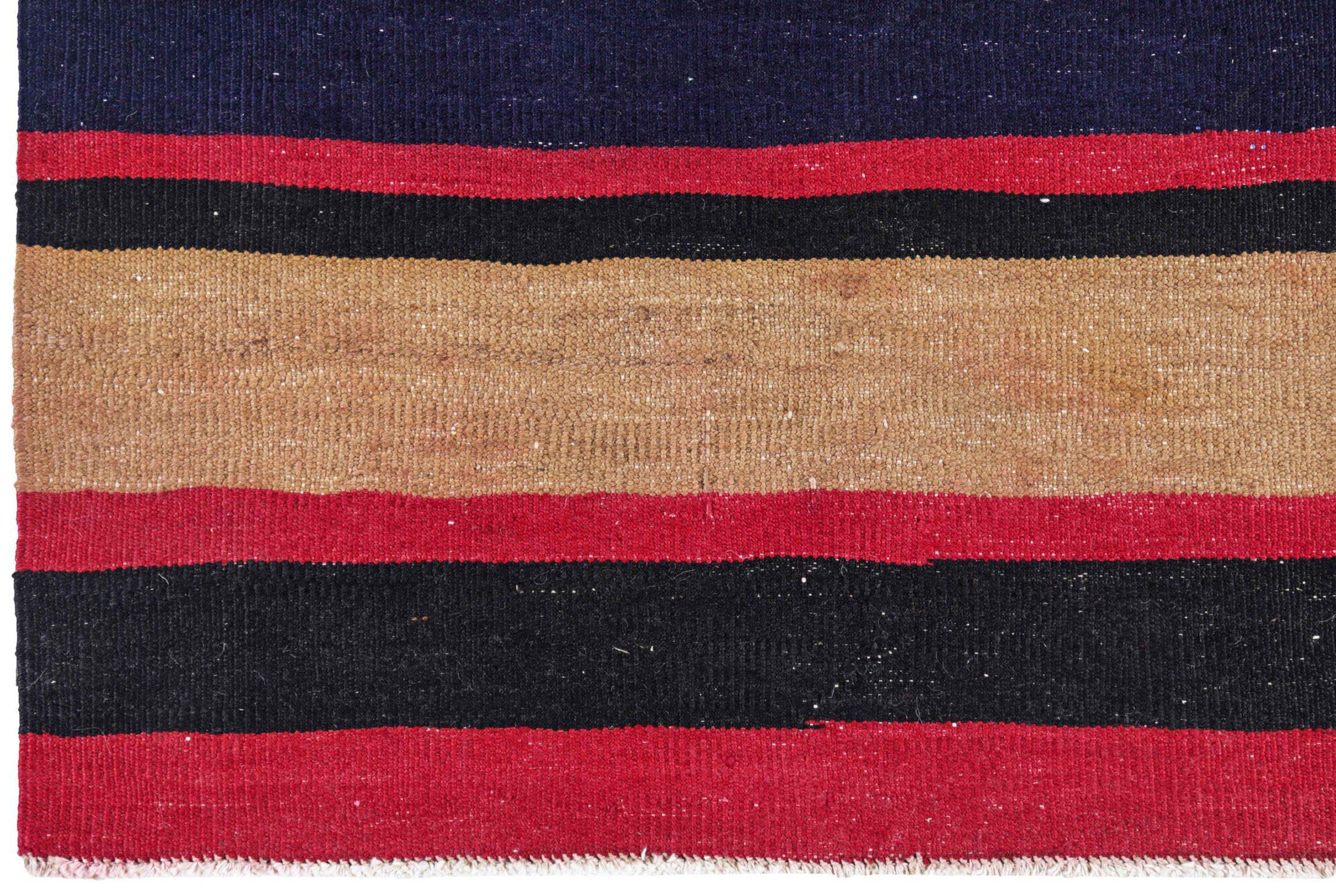 Persische Kelim-Teppiche um 1910 - Wolle Blau Grün Elfenbein Purpel Rot - 91253 (Asiatisch) im Angebot