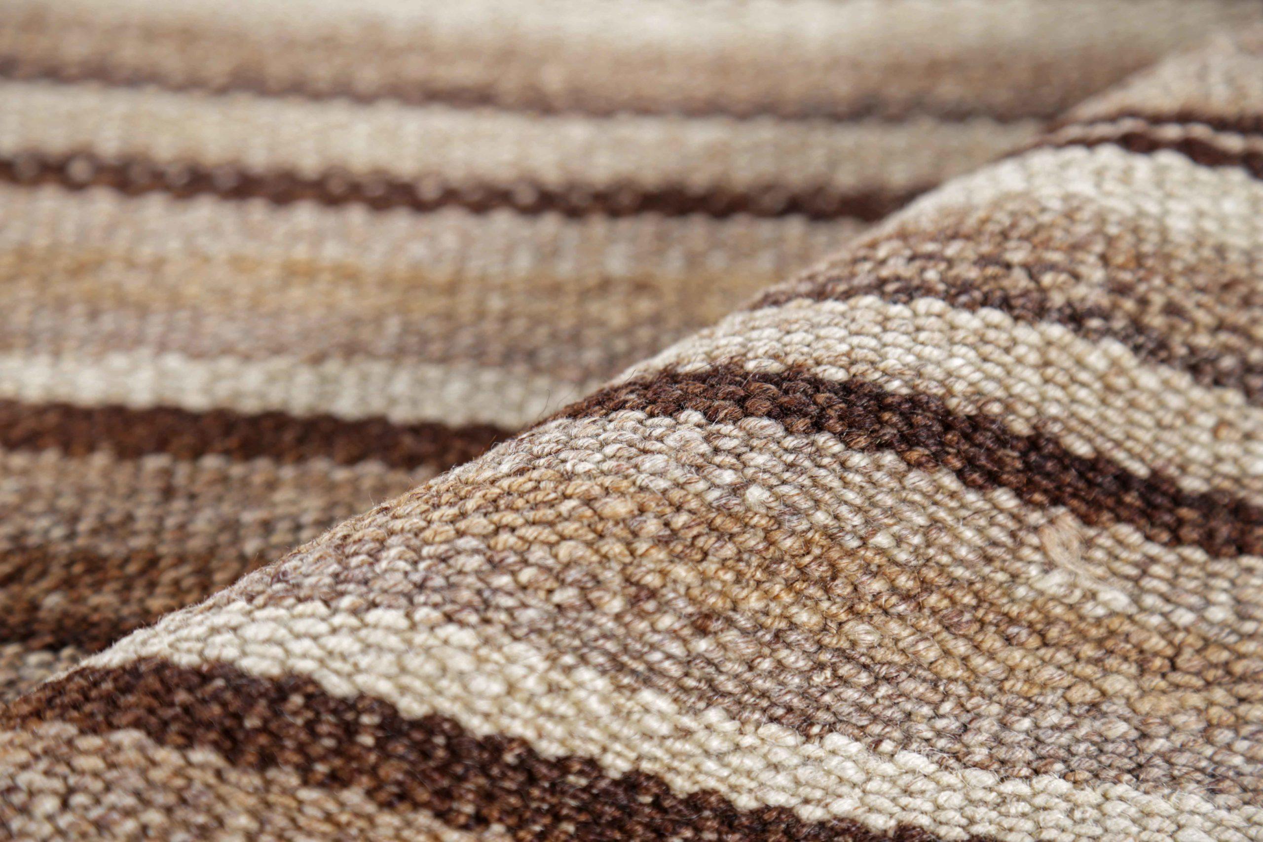 Persische Kilim Teppiche Circa 1910 - Wolle Braun Elfenbein Taupe Design - 91421 im Zustand „Hervorragend“ im Angebot in Dallas, TX