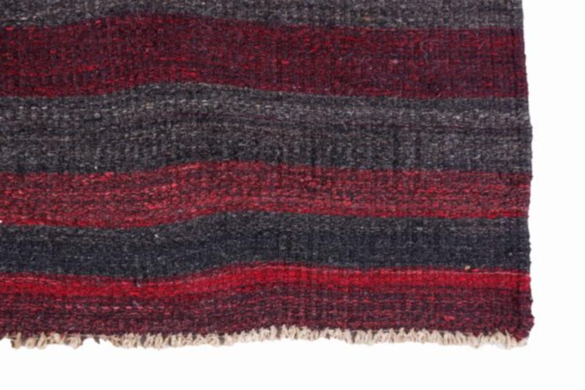 Persische Kelim-Teppiche um 1910 - Wolle Grau Rot Design - 91544 im Zustand „Hervorragend“ im Angebot in Dallas, TX