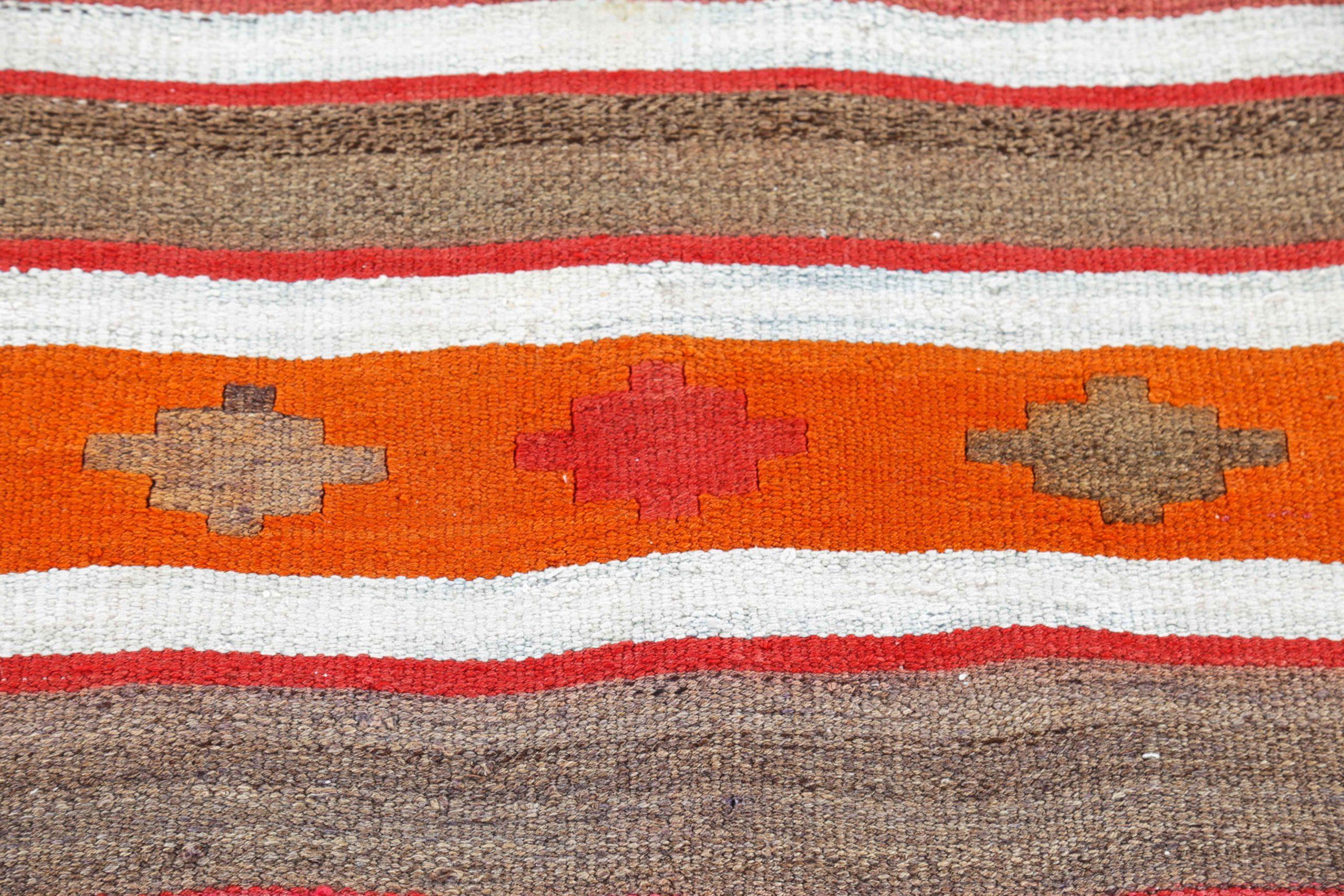 Persische Kelim-Teppiche um 1910 - Wolle Grün Elfenbein Orange Rot Design - 91227 im Zustand „Hervorragend“ im Angebot in Dallas, TX
