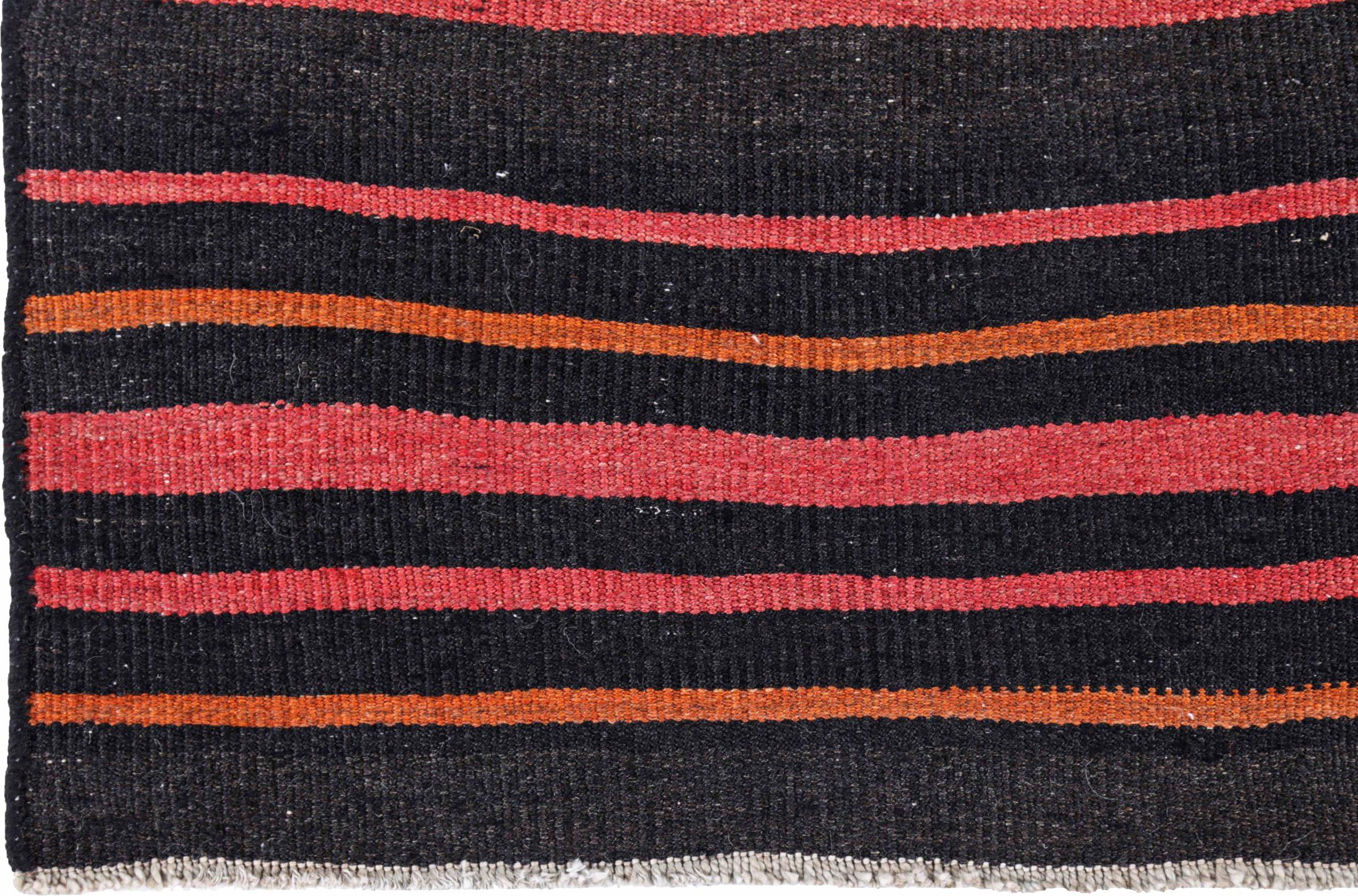 Persische Kilim Area Rugs CIRCA 1910 - Wolle Marineblau Orange Rosa Design - 91313 (20. Jahrhundert) im Angebot