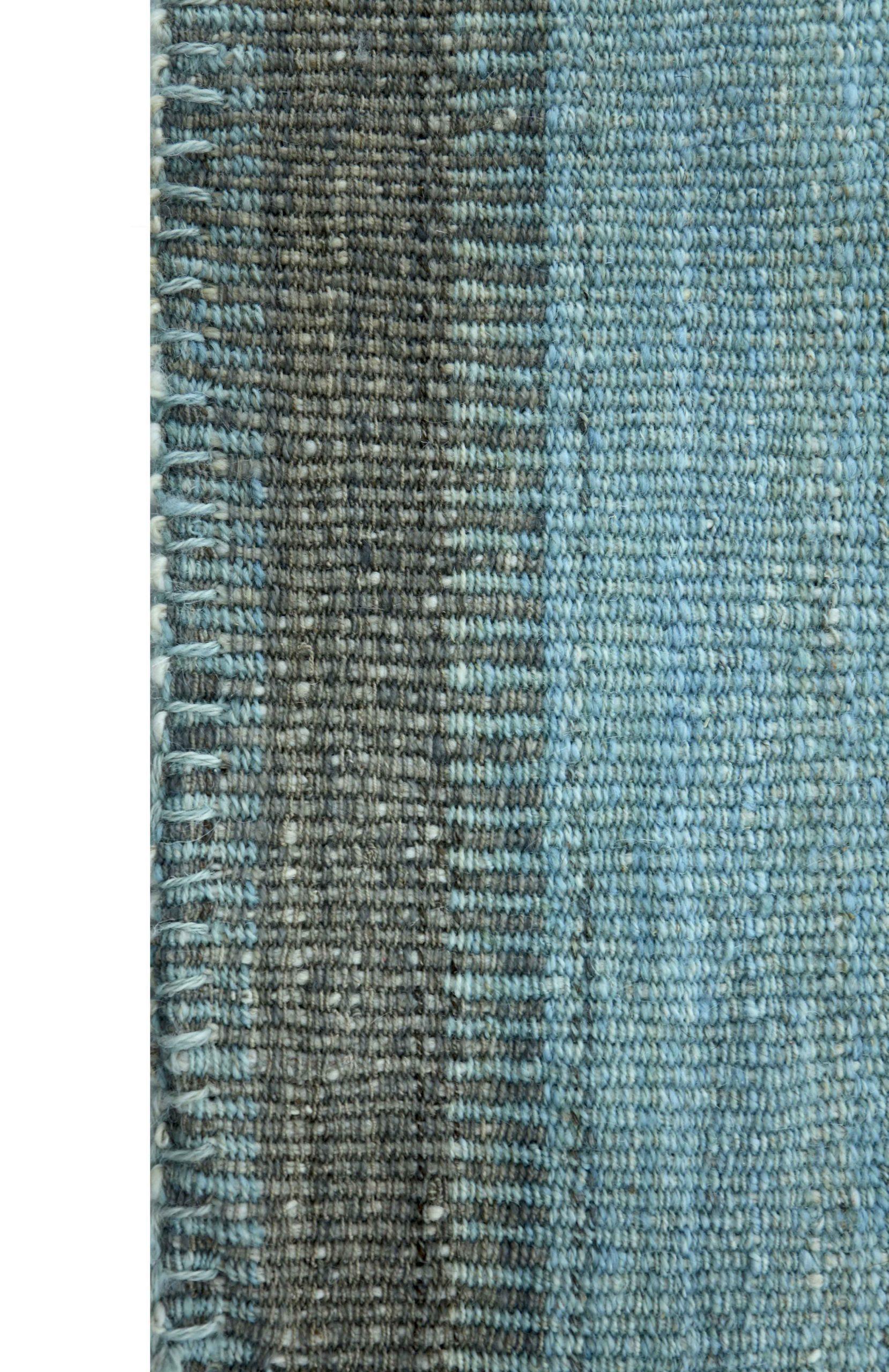 XX secolo Tappeto persiano Rug & Kilim Circa 1990 - Disegno in lana blu e marrone - 89062 in vendita