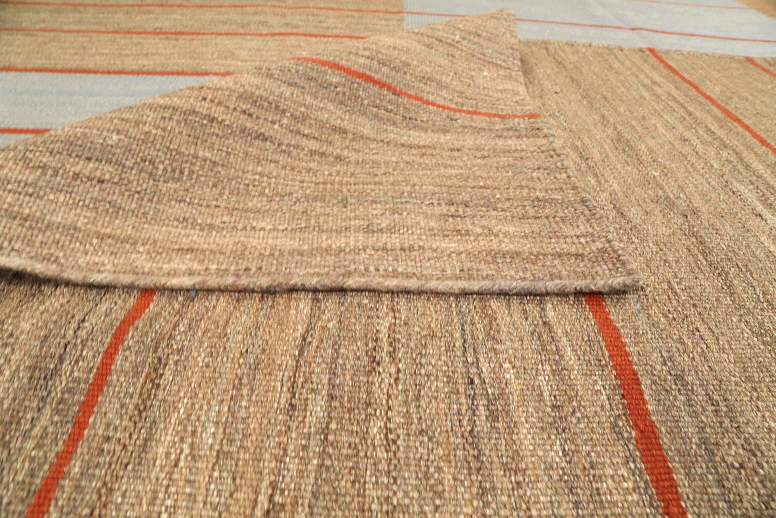 Tappeto persiano Rug & Kilim Circa 1990 - Lana Blu Marrone Avorio Rosso 73028 In condizioni ottime in vendita a Dallas, TX