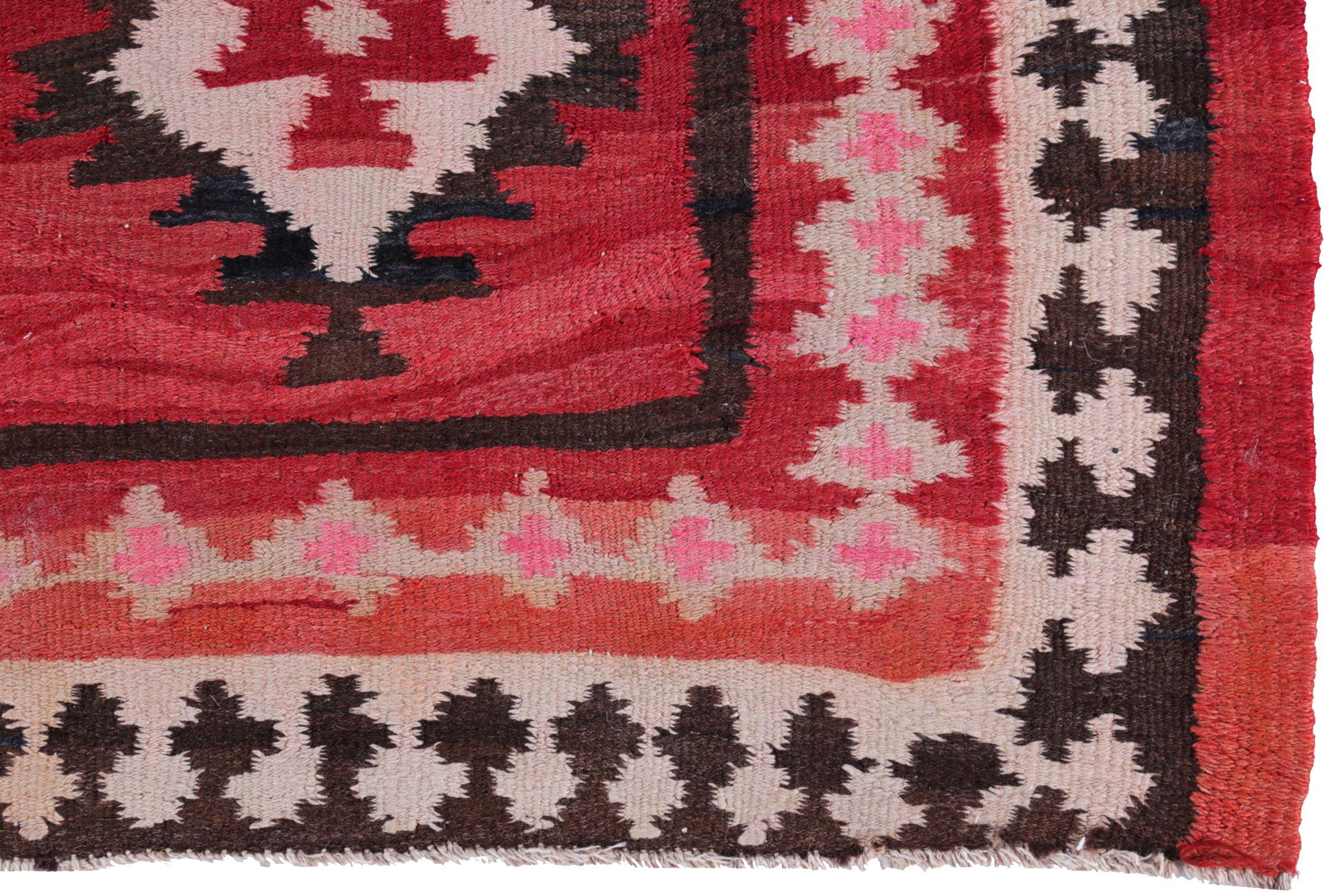 Tapis persans Kilim vers 1990 - Design en laine bleu ivoire rose - 89487 Excellent état - En vente à Dallas, TX