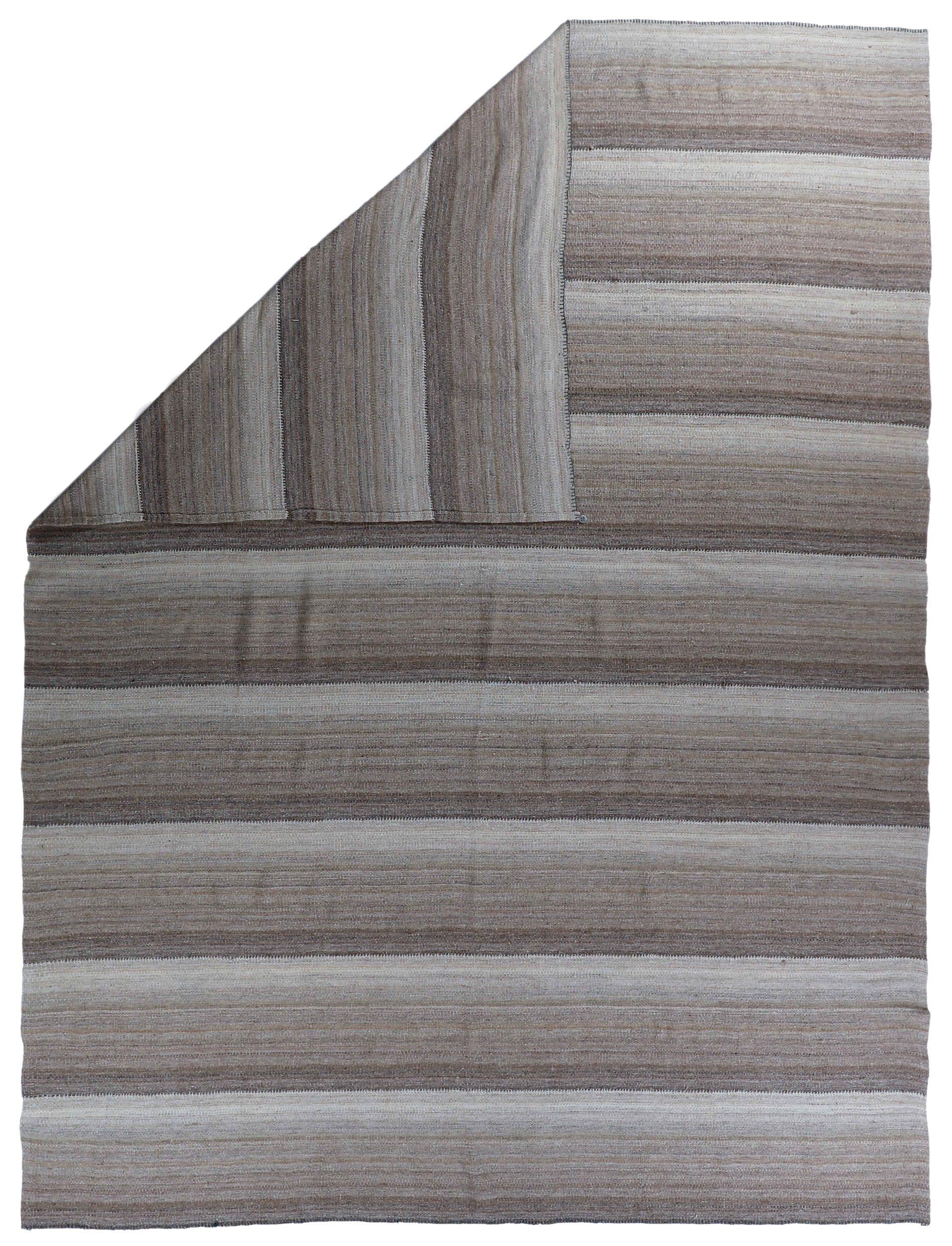 Persische Kilim Teppiche CIRCA 1990 - Wolle Braun Elfenbein Design - 88992 (Asiatisch) im Angebot