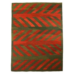 Tappeti persiani Rug & Kilim Circa 1990 - Lana Verde Rosso 73889