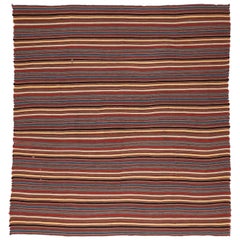 Persian Kilim Area Rugs - Wool Blue Red Yellow Design - 94651