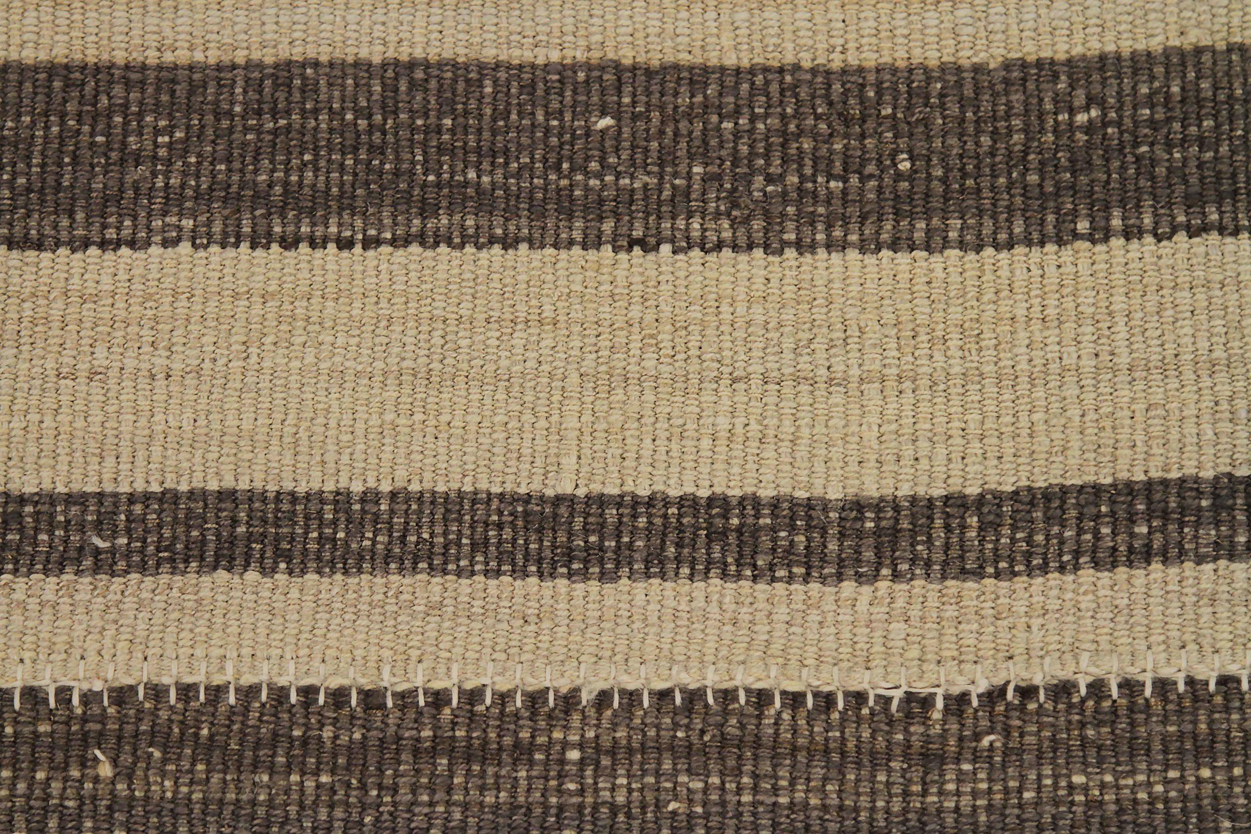 Persische Kilim Teppiche - Wolle Braun Elfenbein Design - 88199 im Zustand „Hervorragend“ im Angebot in Dallas, TX