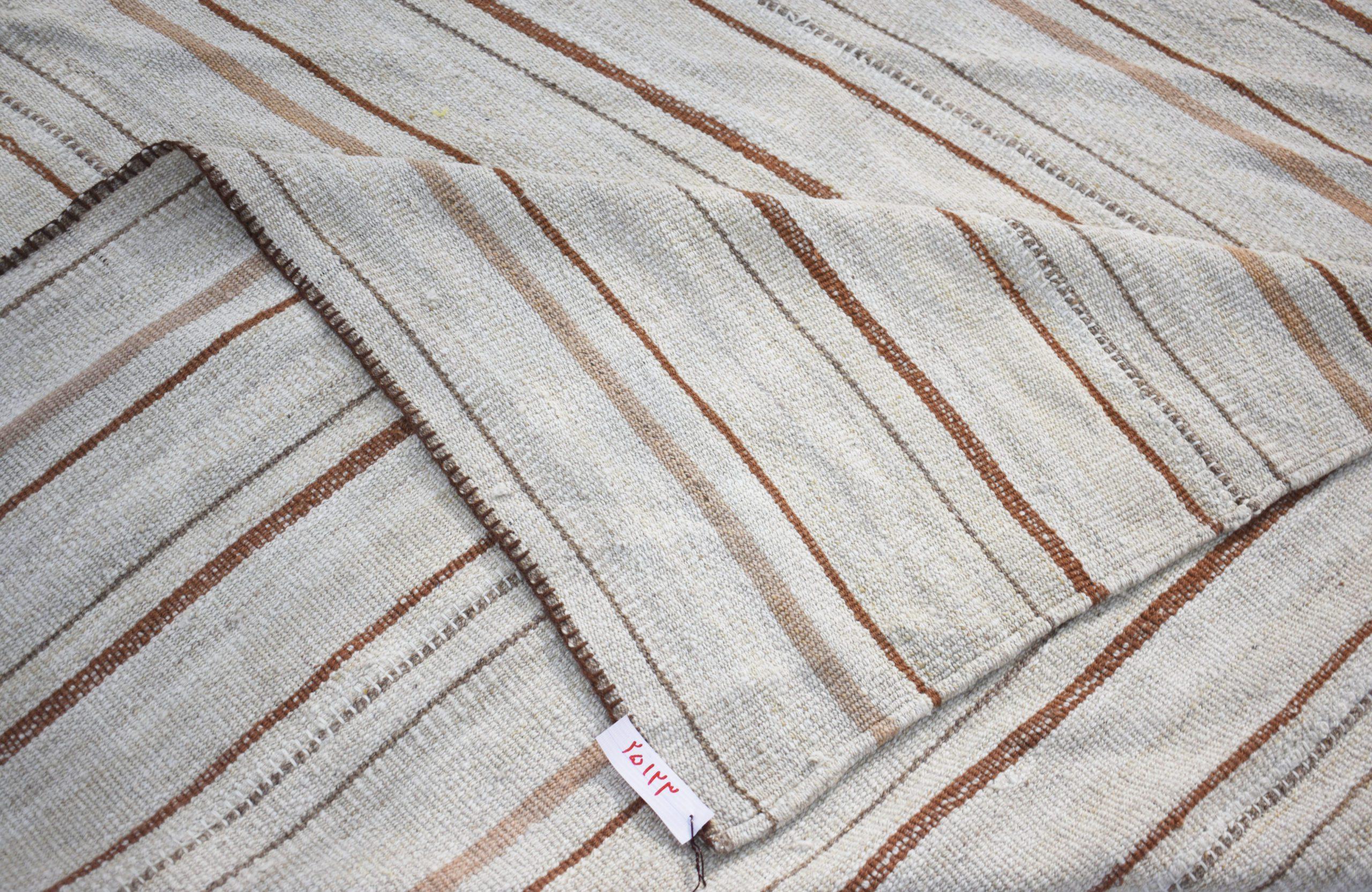 Alfombras Persas Kilim - Lana Marrón Diseño Marfil - 88225 Iraquí en venta