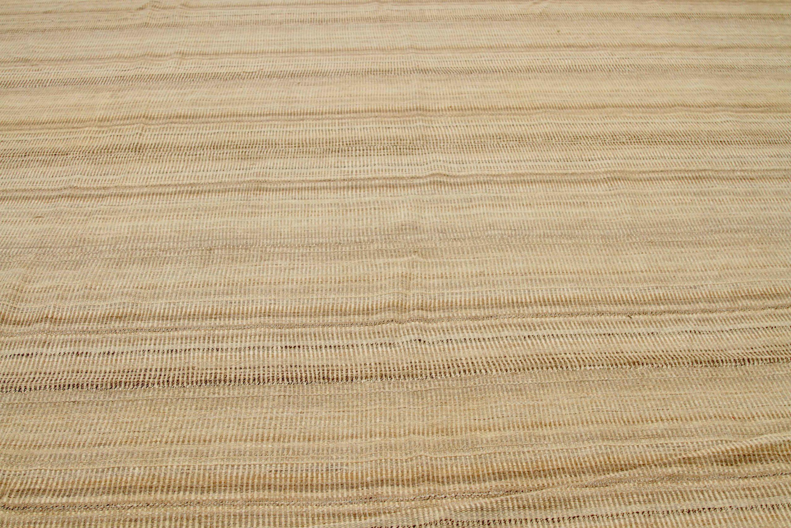 Alfombras Persas Kilim - Lana Marrón Diseño Marfil - 88391 Iraquí en venta