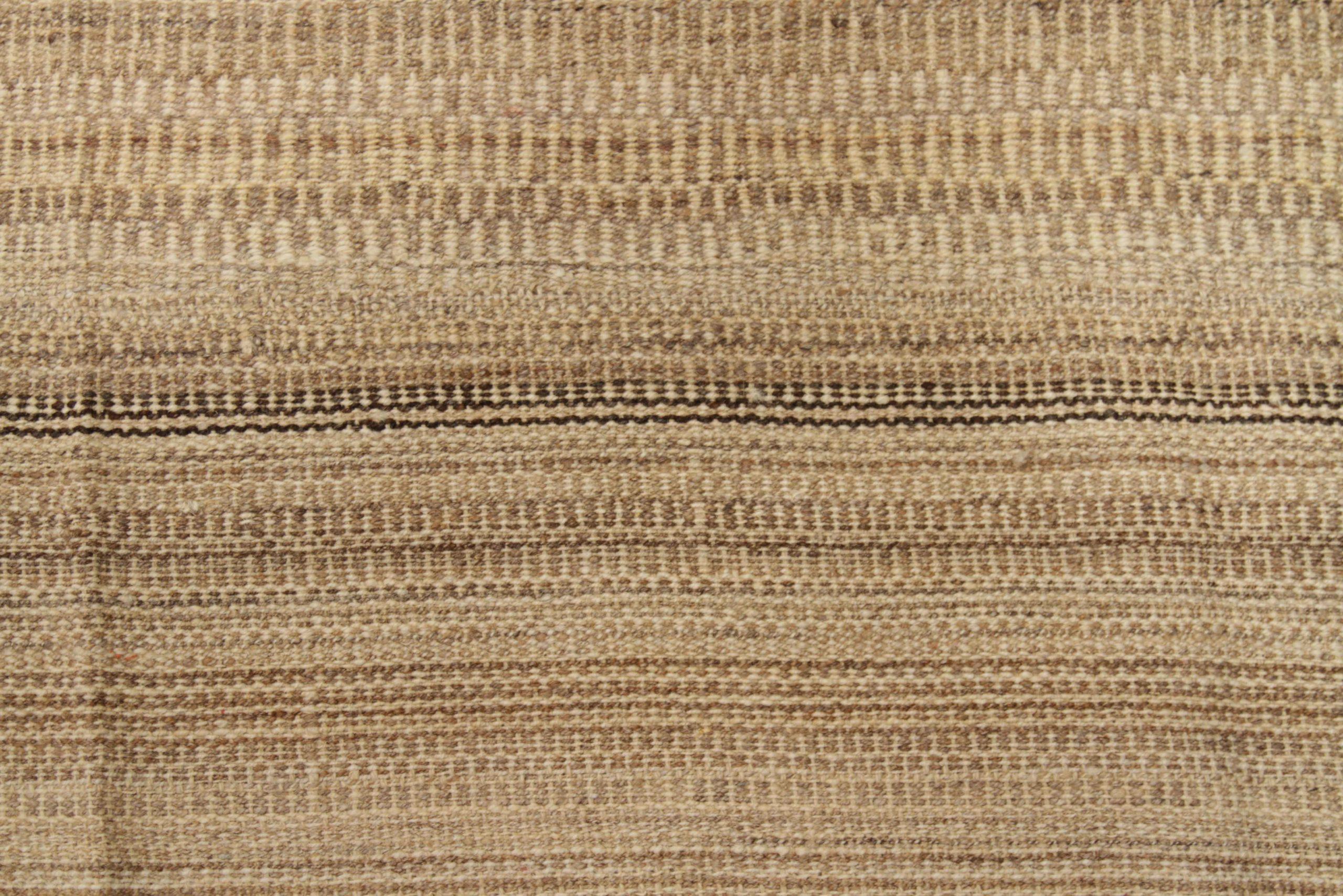 XX secolo Tappeti persiani Kilim - Lana Marrone Avorio Taupe Design - 88390 in vendita