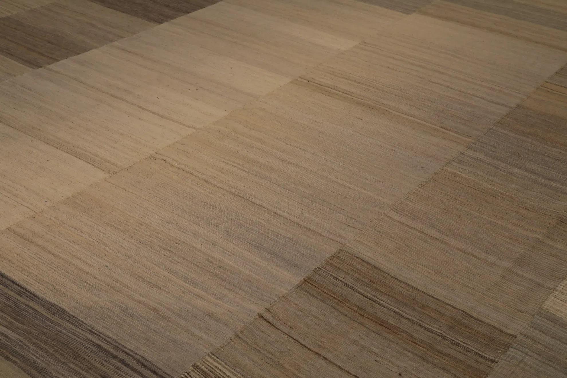 Persische Kilim Over Size Teppich - Wolle Blau Braun Elfenbein Design - 98406 im Zustand „Hervorragend“ im Angebot in Dallas, TX