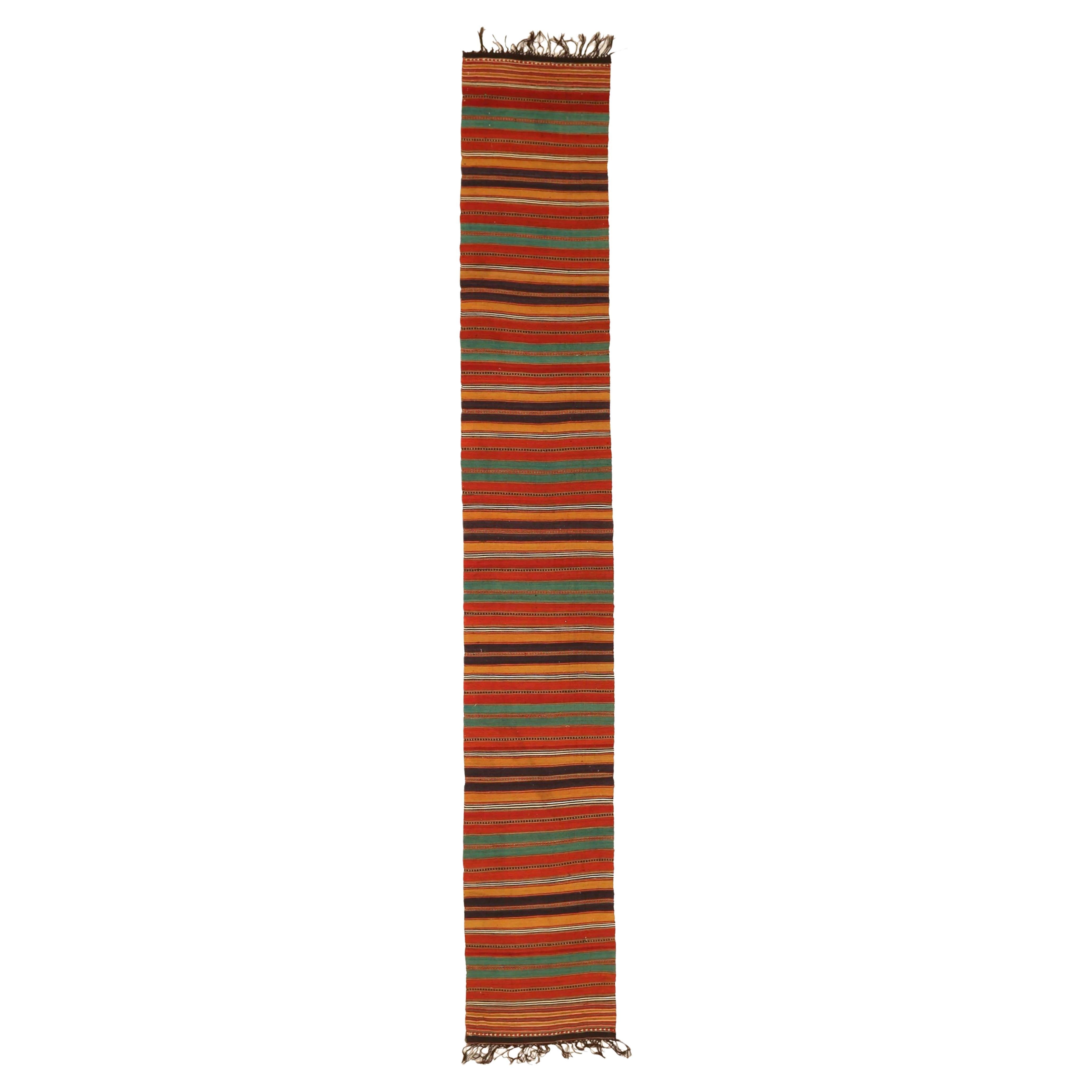 Persian Kilim Runner Rug - 65119