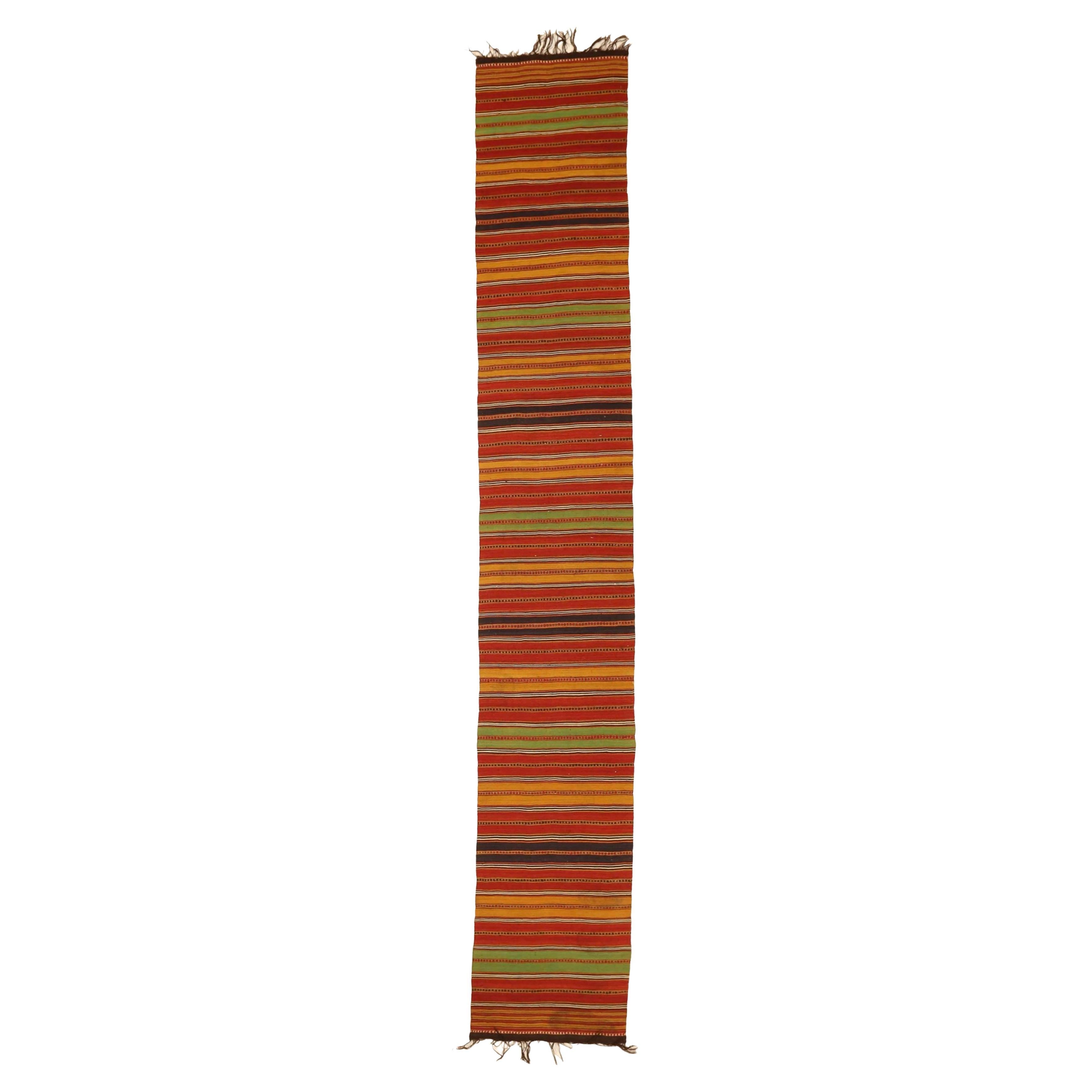 Persian Kilim Runner Rug - 65127