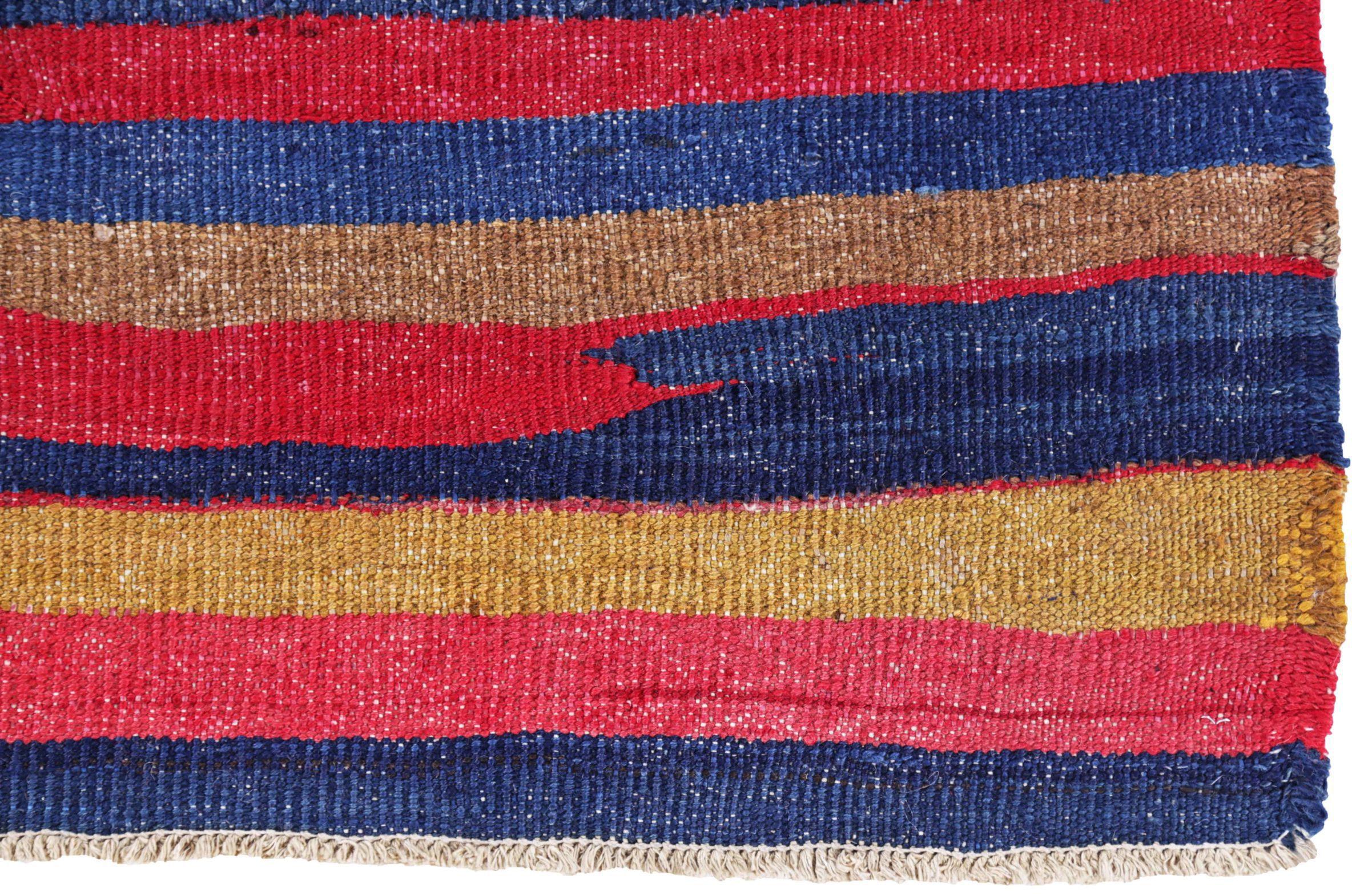 Tappeto persiano Rug & Kilim Circa 1910 - Lana Blu Marrone Rosa Rosso Giallo - 91126 In condizioni ottime in vendita a Dallas, TX
