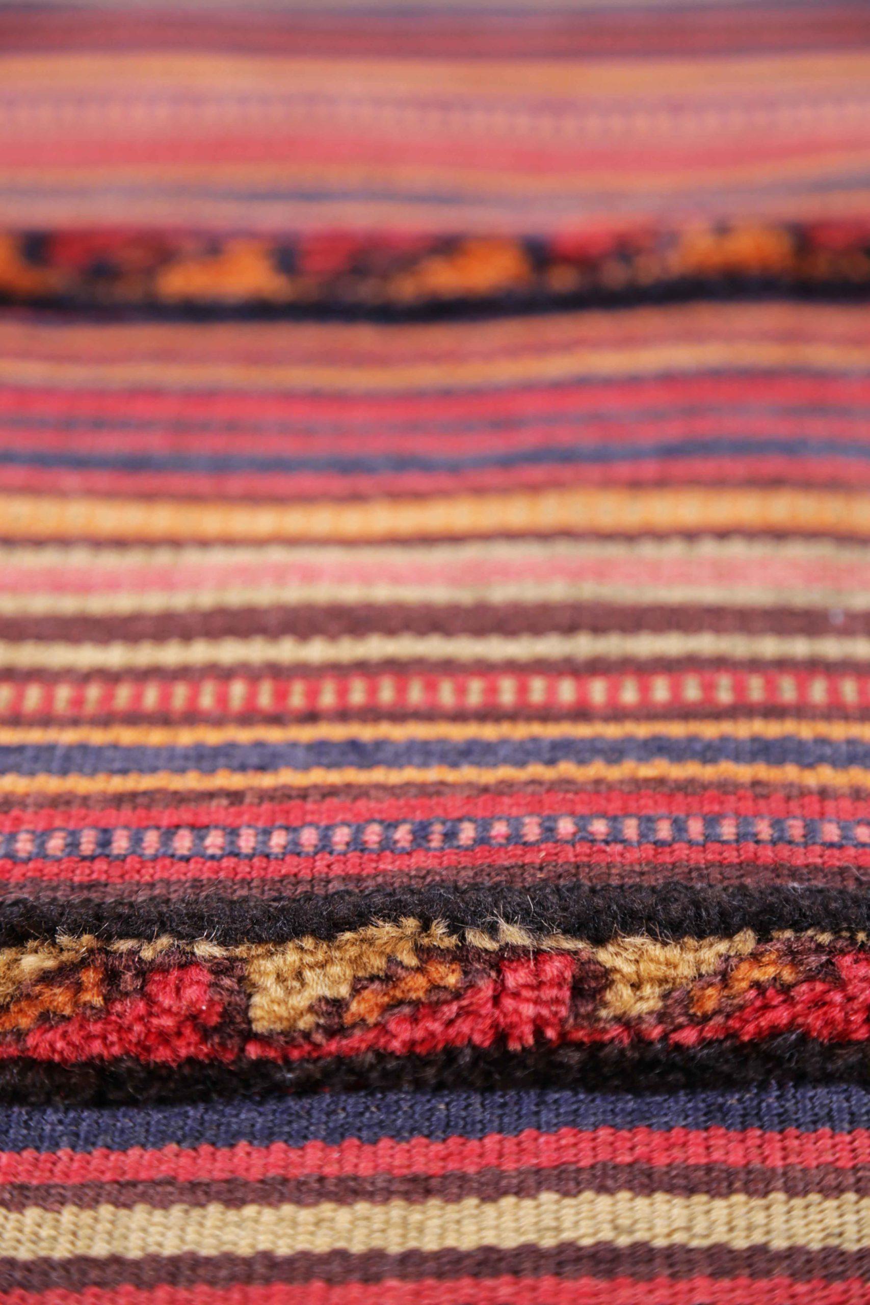 XX secolo Rug & Kilim persiano del 1910 - lana blu rosa rosso giallo - 91485 in vendita