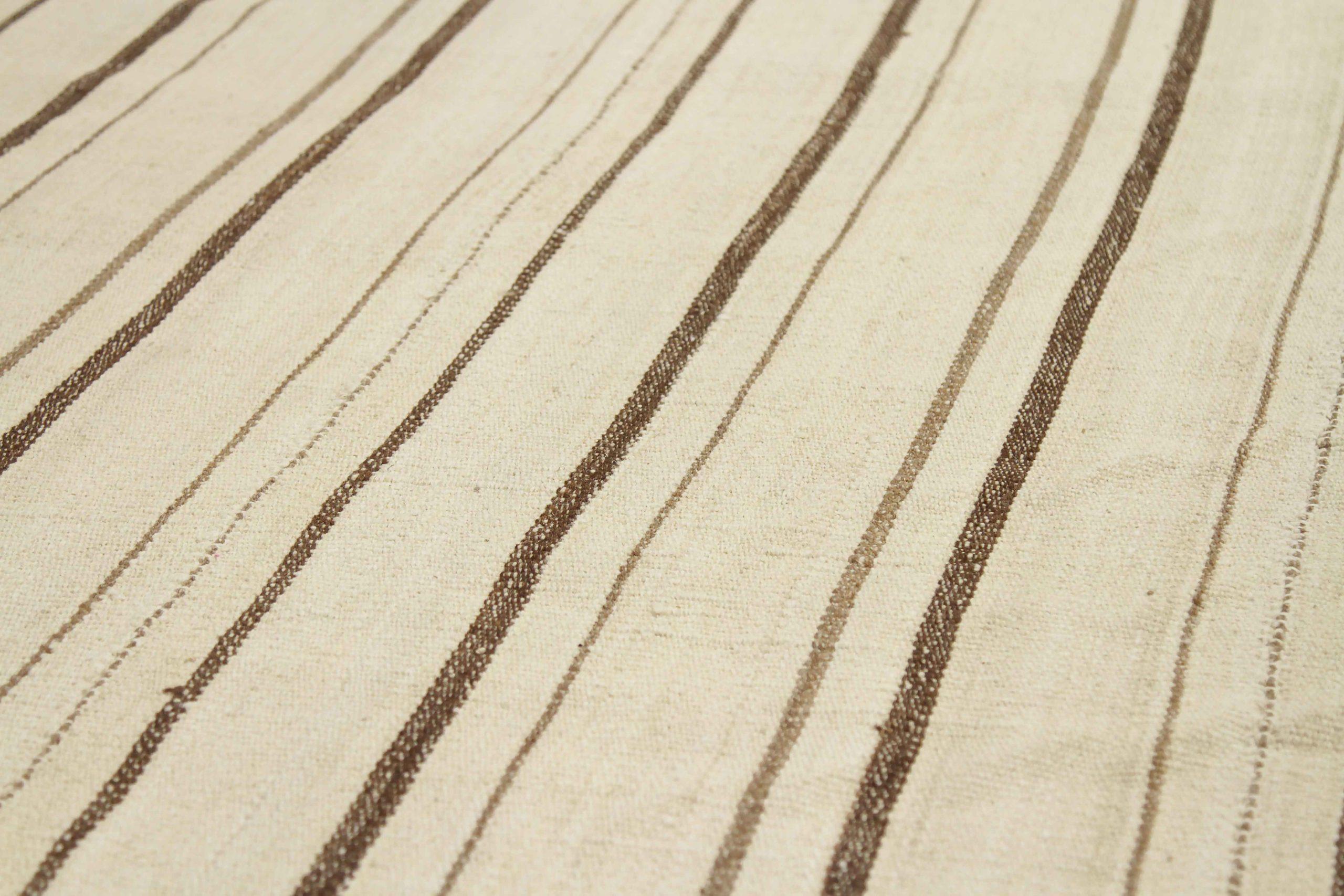 Persischer Kilim Läufer Teppich CIRCA 1990 - Wolle Braun Elfenbein 70723 (Asiatisch) im Angebot