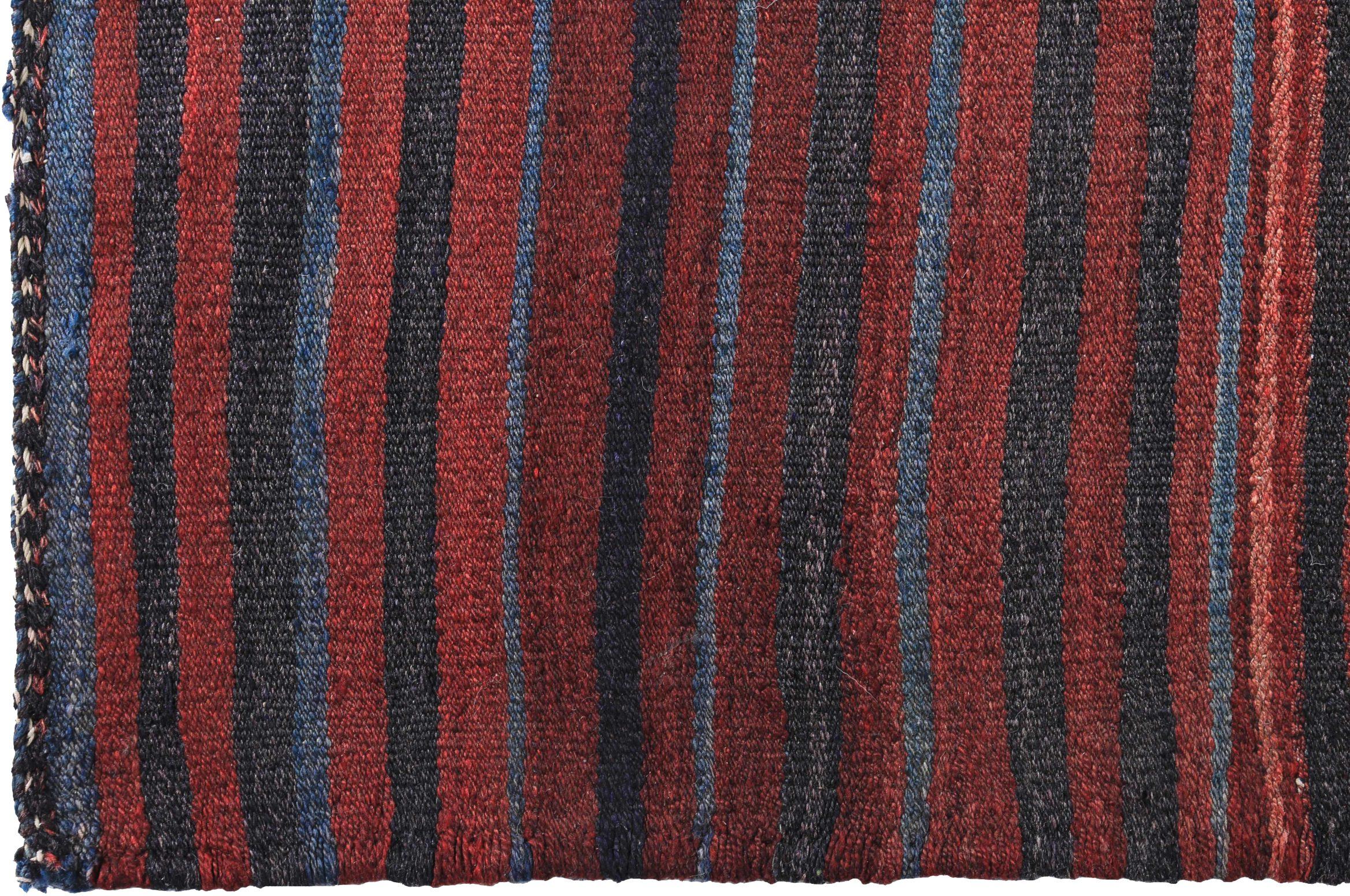 Persischer Kilim Small Rug - Wolle Blau Braun Rot Design - 89191 (Asiatisch) im Angebot