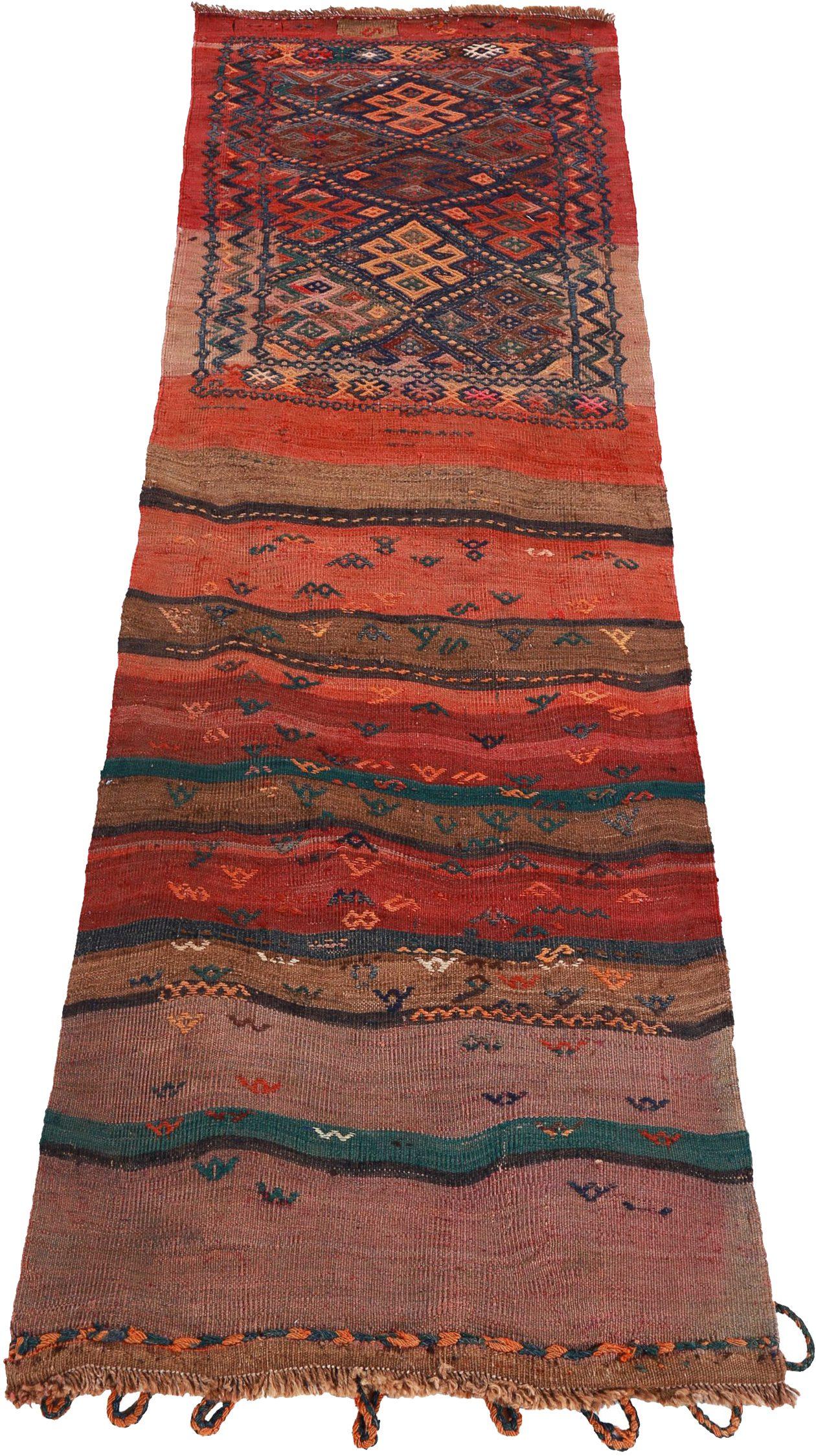 Discover the elegance of Persian Kilim featuring Small Rug in Circa 1880. Designed with Wool and PinkRed, this exclusive design is perfect for enhancing your space.