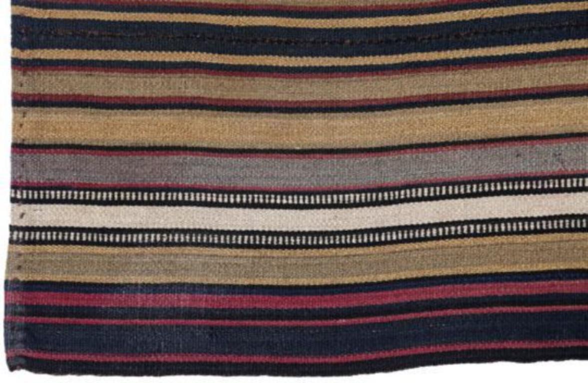 Asiatico Rug & Kilim persiano del 1910 - Lana, nero, avorio, rosa, giallo - 91300 in vendita