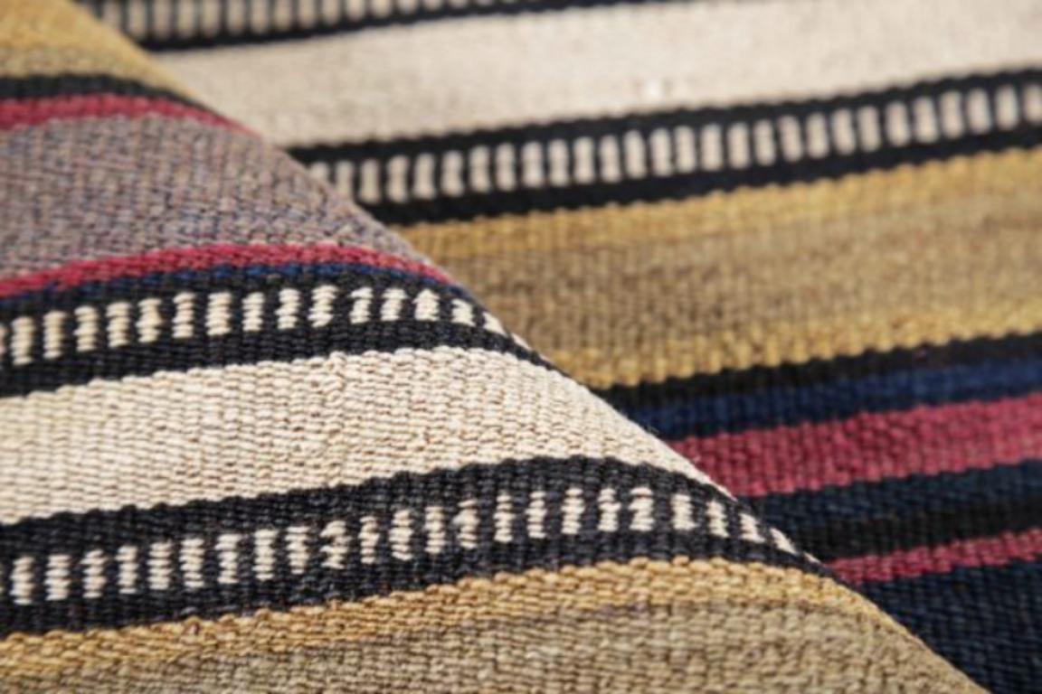 Rug & Kilim persiano del 1910 - Lana, nero, avorio, rosa, giallo - 91300 In condizioni ottime in vendita a Dallas, TX