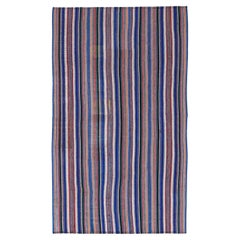 Rug & Kilim persiano del 1910 - Lana blu avorio rosa - 91559