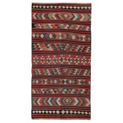 Rug & Kilim persiano del 1910 - Lana blu avorio rosso - 89201