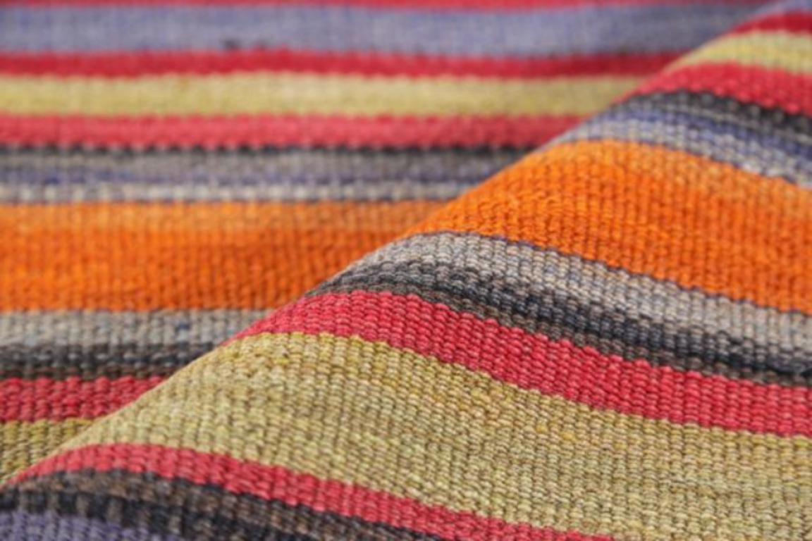 Persischer Kilim Kleiner Teppich CIRCA 1910 - Wolle Blau Orange Rot Gelb Design - 91375 (20. Jahrhundert) im Angebot