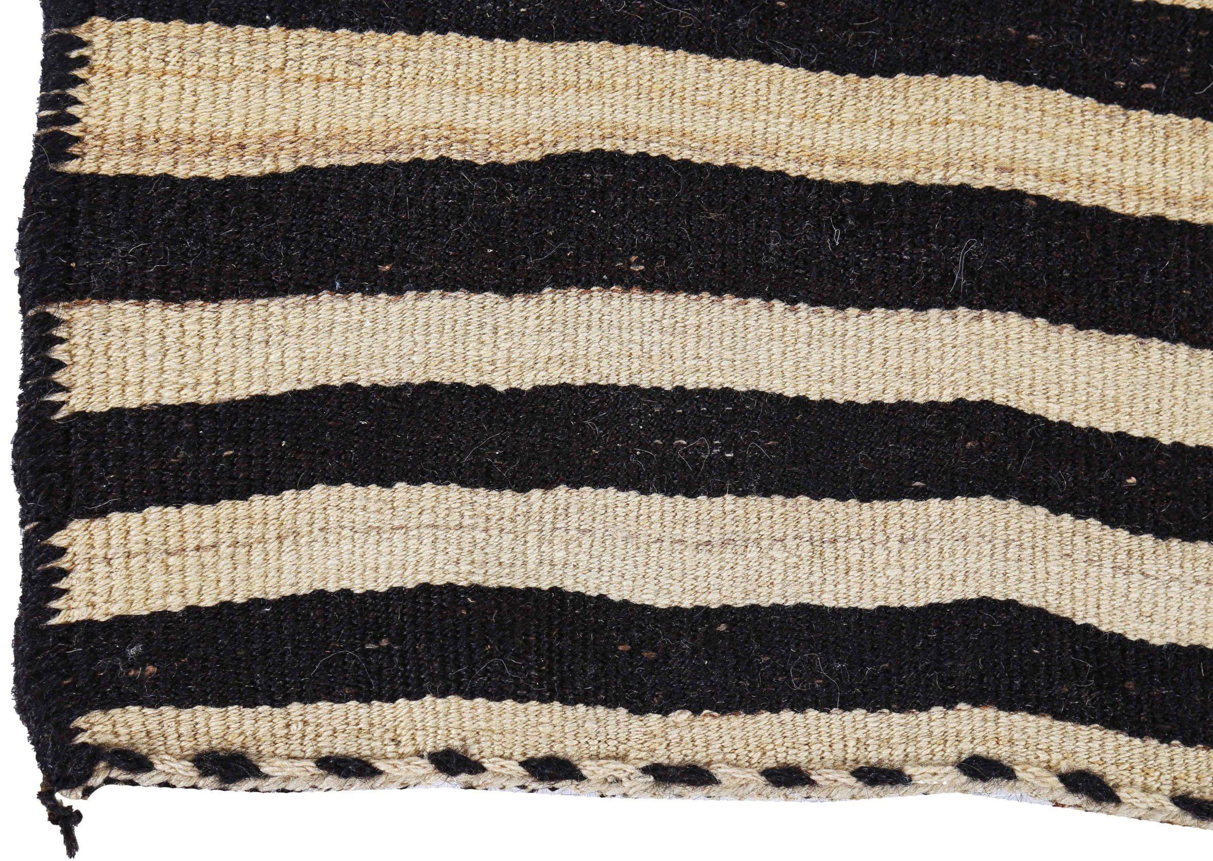Alfombra Persa Kilim Pequeña Circa 1910 - Lana Marrón Diseño Marfil - 91444 siglo XX en venta