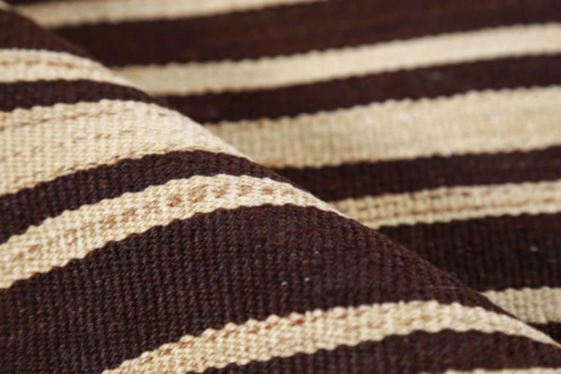 Persischer Kilim Kleiner Teppich CIRCA 1910 - Wolle Braun Elfenbein Design - 91549 (20. Jahrhundert) im Angebot