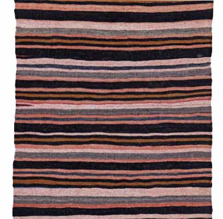 Asiatique Rug & Kilim Persan Circa 1910 - Laine Brown Ivory Pink Design - 91345 en vente
