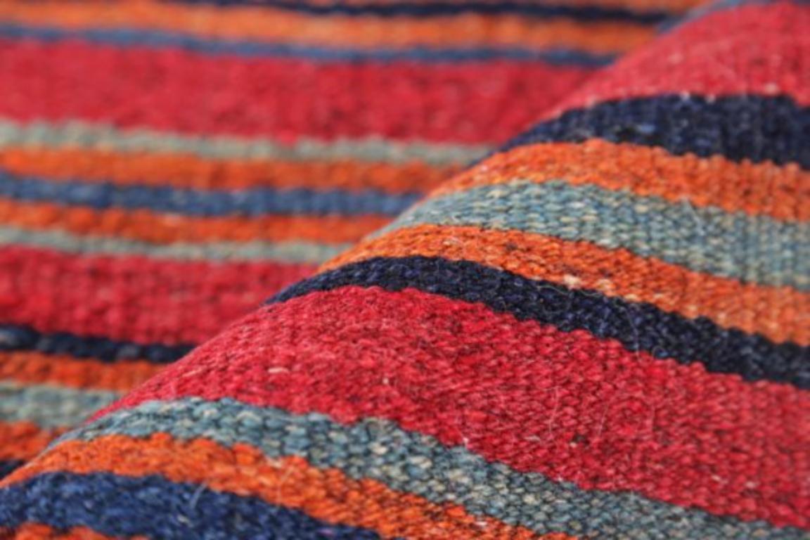 Persischer Kilim Kleiner Teppich CIRCA 1910 - Wolle Braun Elfenbein Rot Design - 91396 (20. Jahrhundert) im Angebot