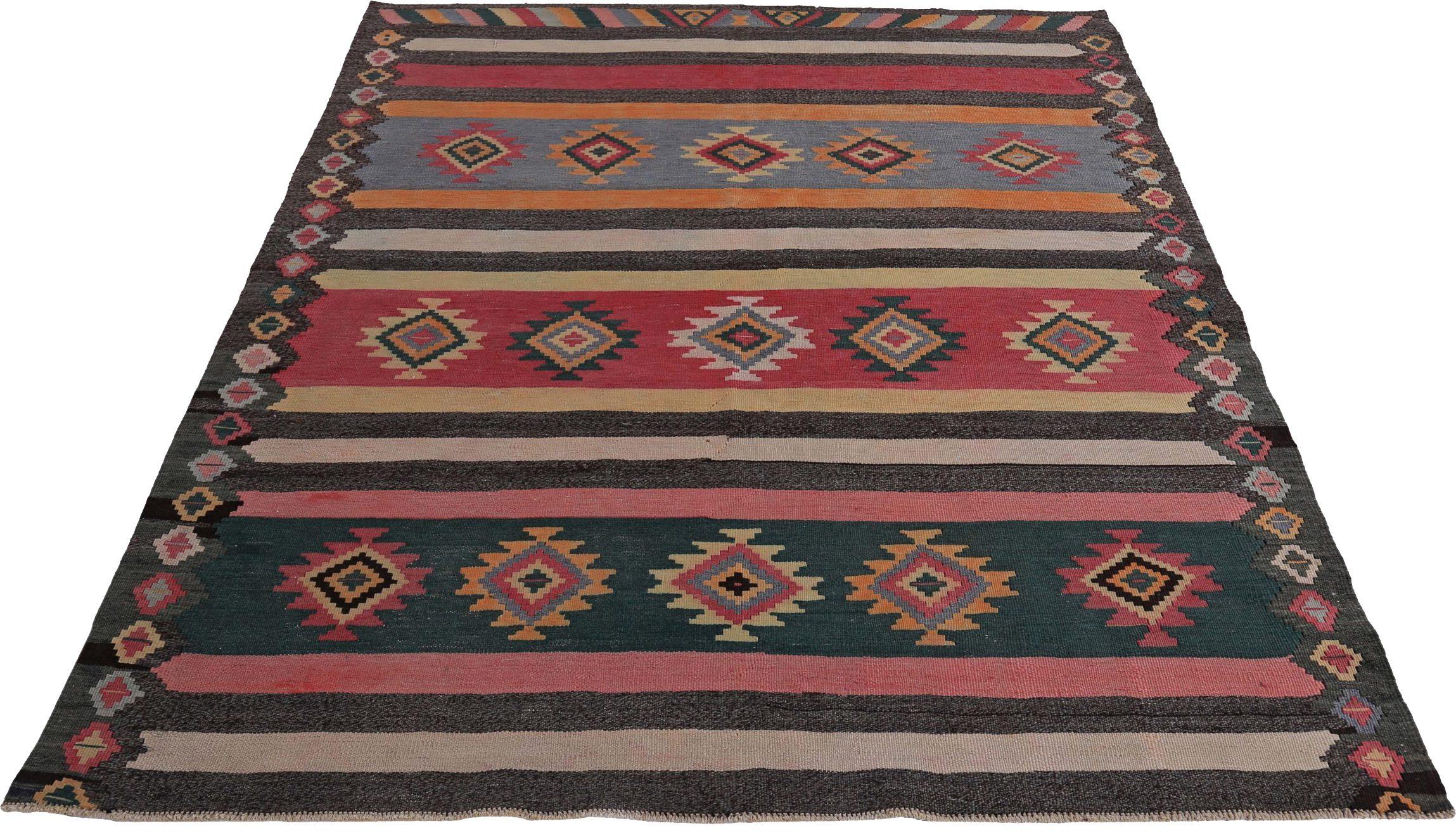 Discover the elegance of Persian Kilim featuring Small Rug in Circa 1910. Designed with Wool and BrownOrangePinkYellow, this exclusive design is perfect for enhancing your space.