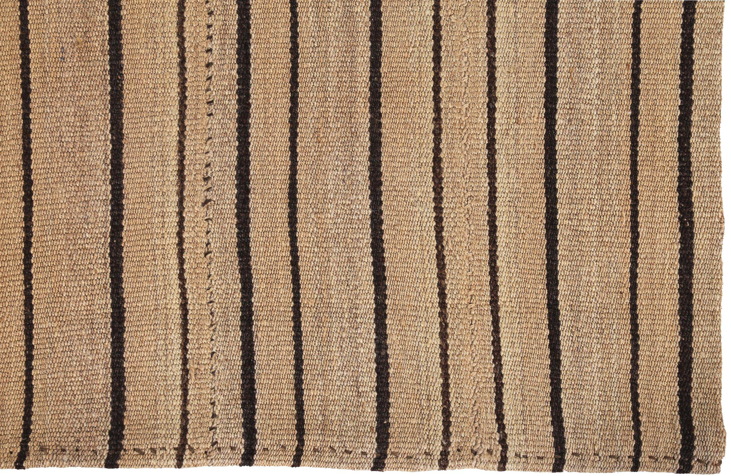 Persischer Kilim Small Rug CIRCA 1910 - Wolle Brown Taupe Design - 89525 im Zustand „Hervorragend“ im Angebot in Dallas, TX