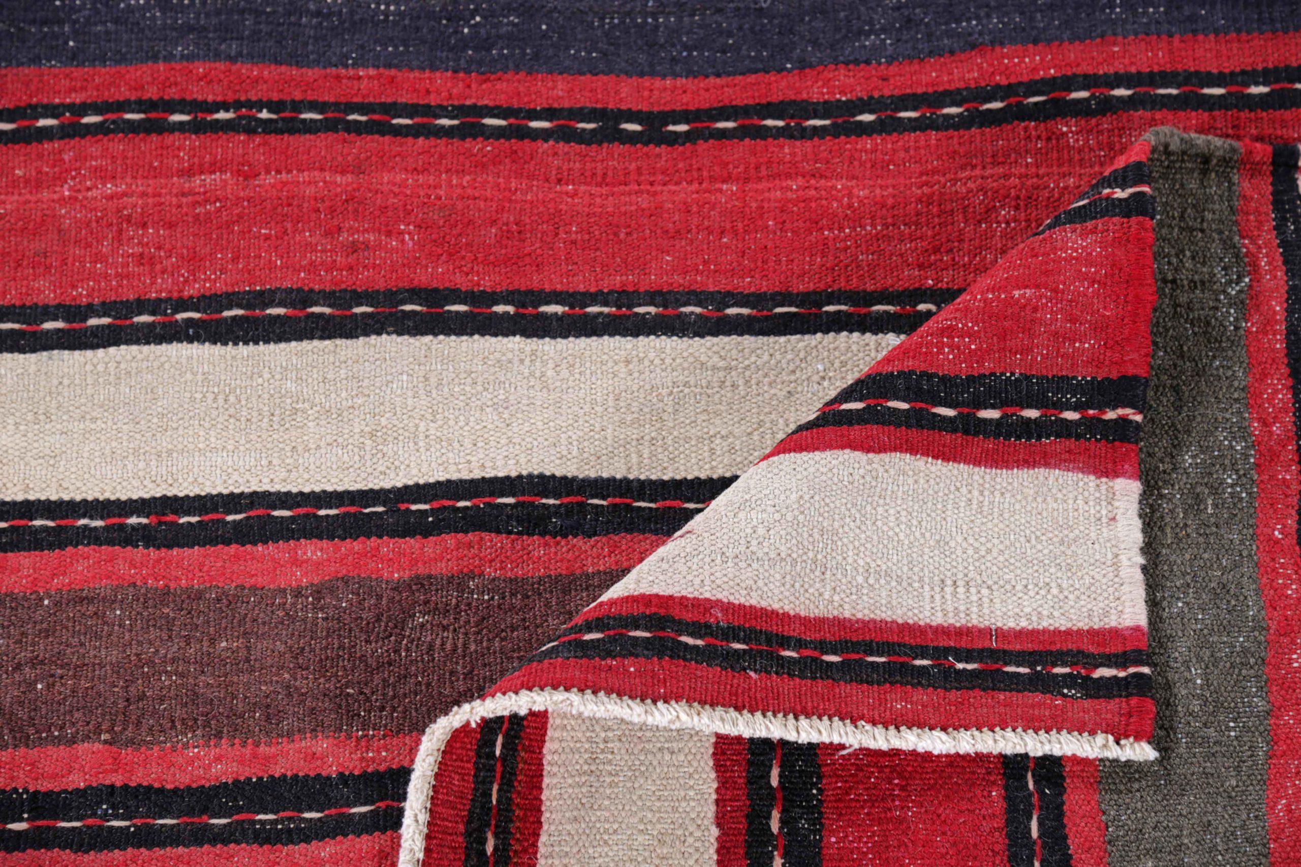 Persischer Kelim-Teppich Circa 1910 - Wolle Elfenbein Rosa Rot Design - 91519 (20. Jahrhundert) im Angebot