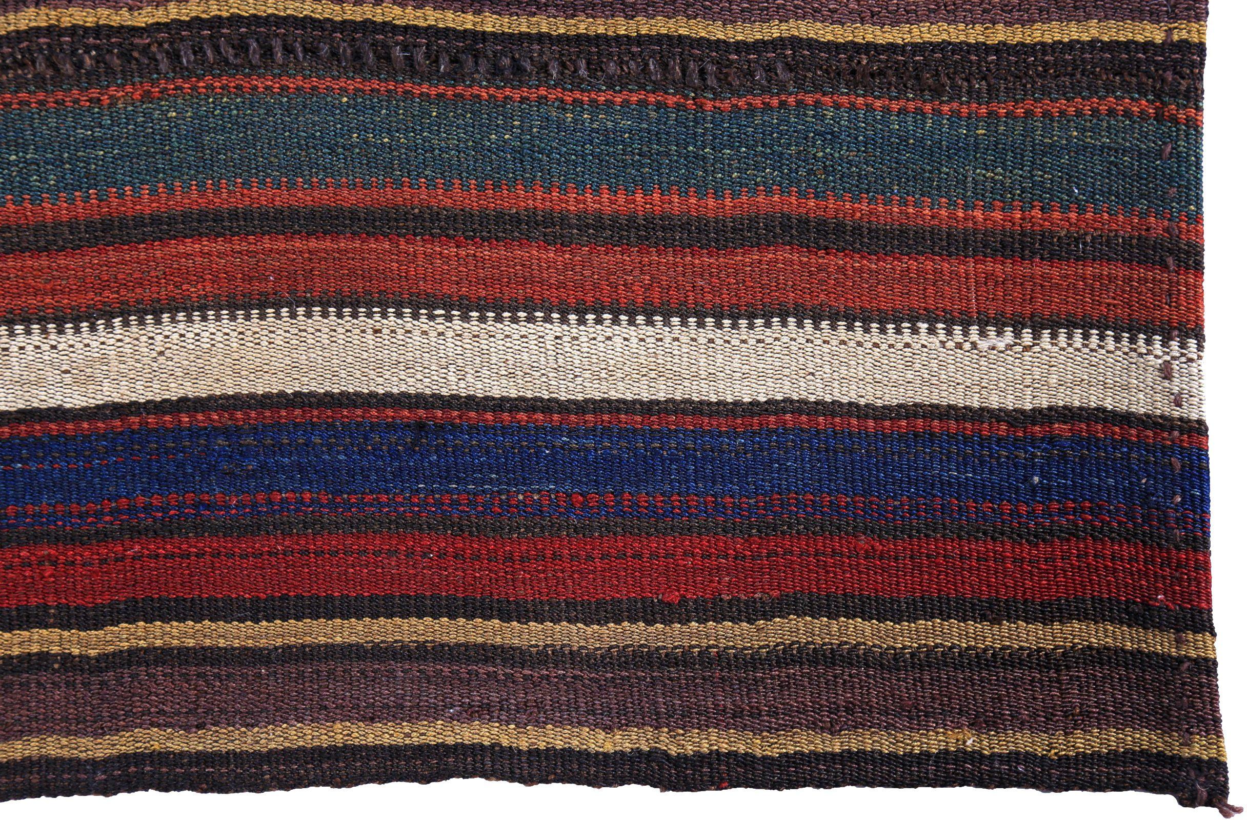 Persischer Kelim-Teppich Circa 1910 - Wolle Elfenbeinrot Design - 89432 (Asiatisch) im Angebot