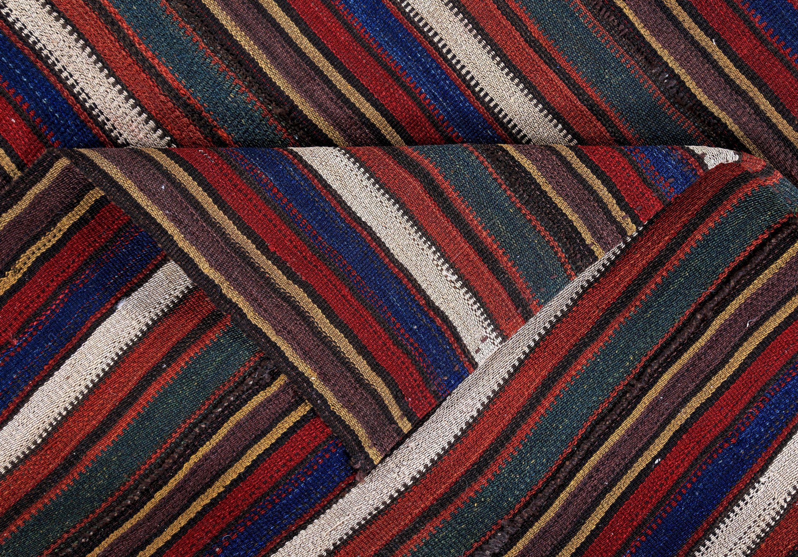 Persischer Kelim-Teppich Circa 1910 - Wolle Elfenbeinrot Design - 89432 (20. Jahrhundert) im Angebot
