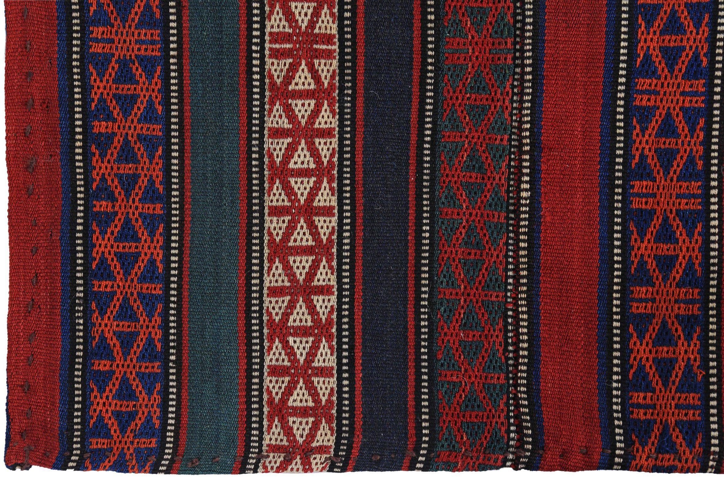 Persischer Kelim-Teppich Circa 1910 - Wolle Elfenbeinrot Design - 89464 (Asiatisch) im Angebot