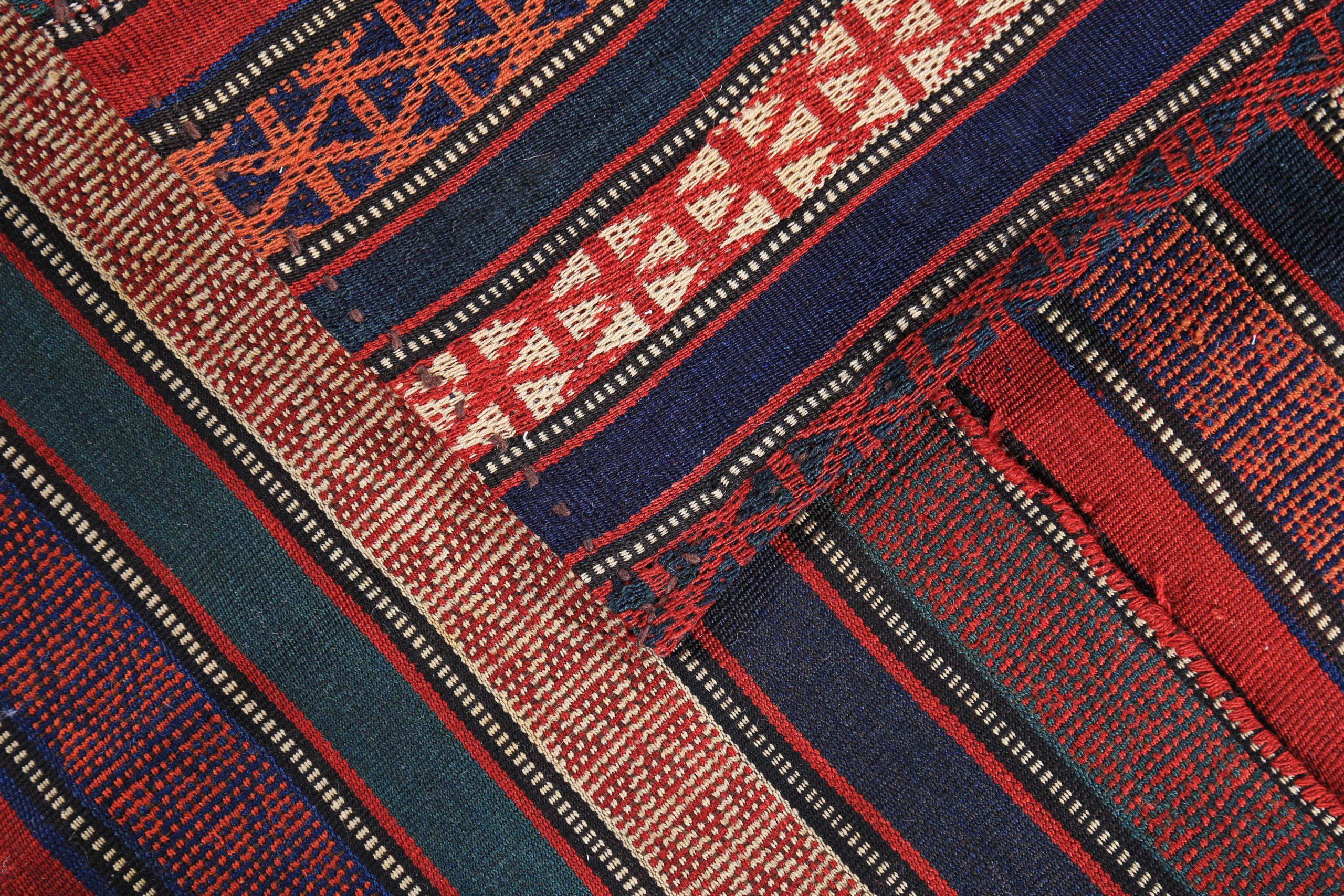 Persischer Kelim-Teppich Circa 1910 - Wolle Elfenbeinrot Design - 89464 (20. Jahrhundert) im Angebot